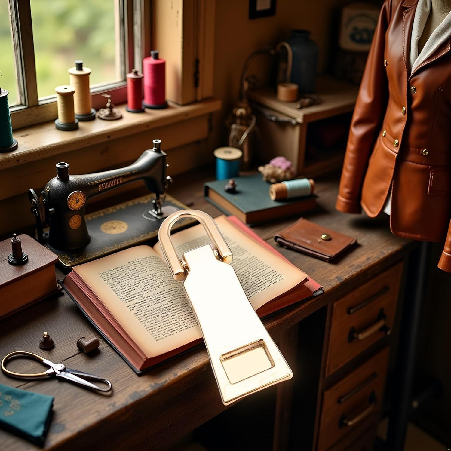 Reemplazo Tirador de Cremallera Dorado Junfamilee Tamaño M