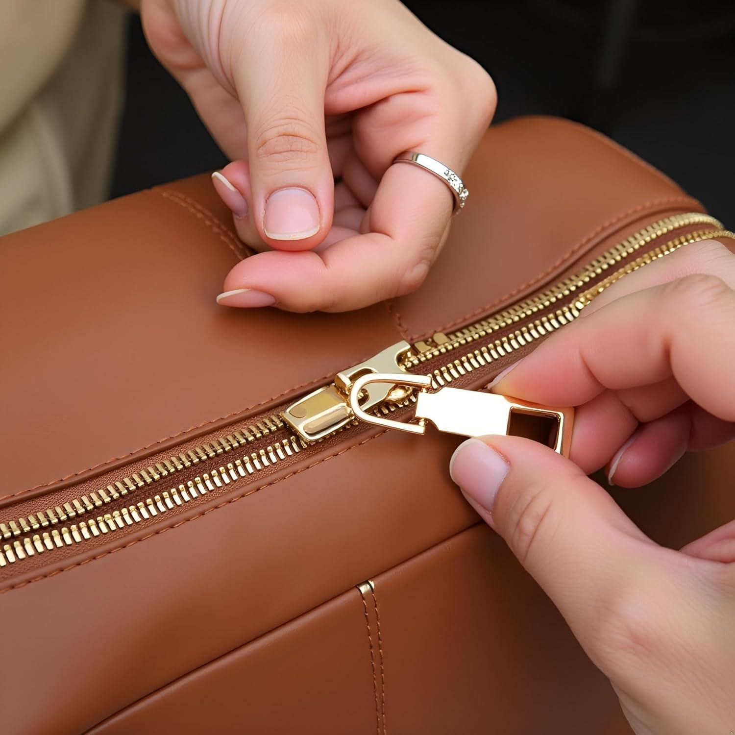 Reemplazo Tirador de Cremallera Dorado Junfamilee Tamaño M