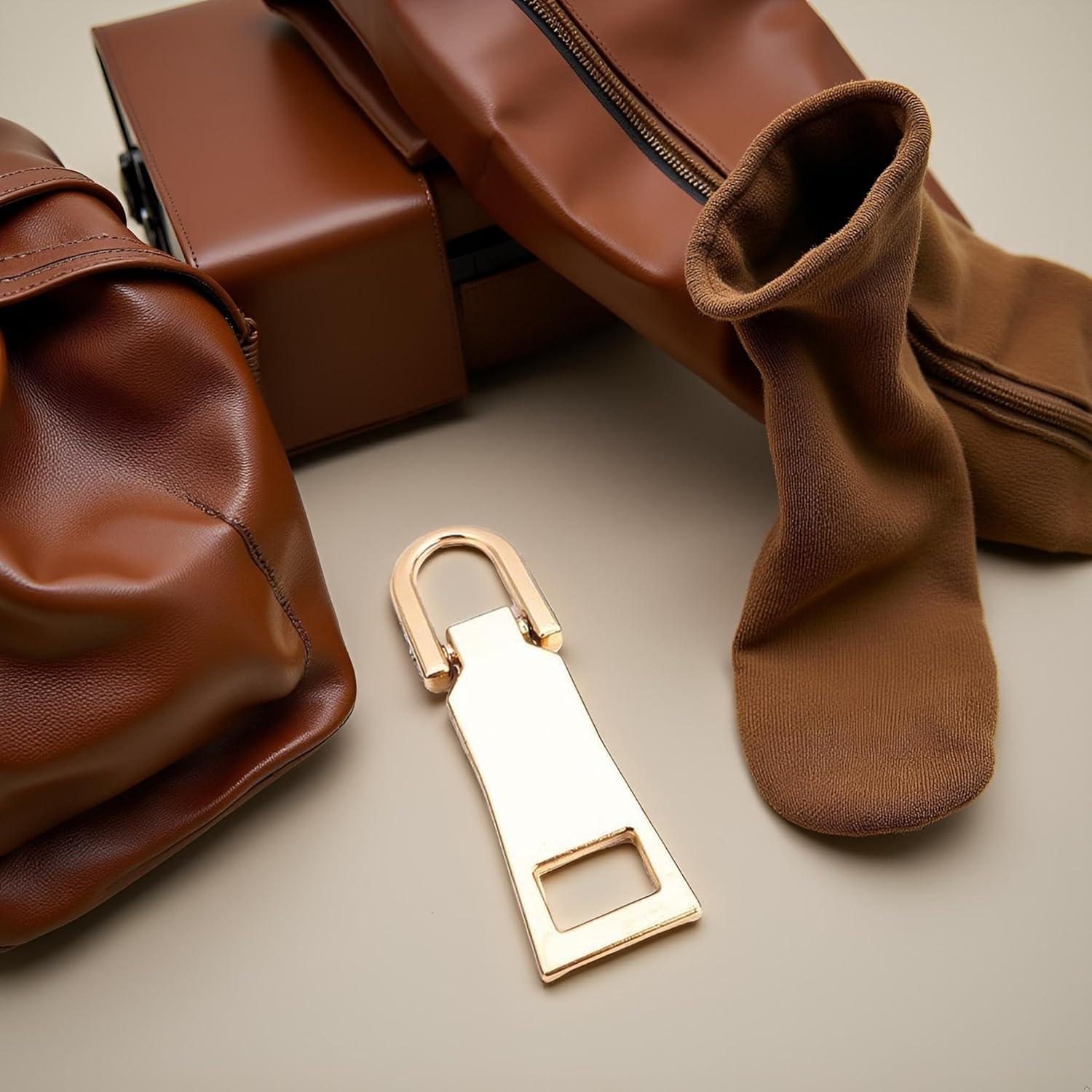 Reemplazo Tirador de Cremallera Dorado Junfamilee Tamaño M