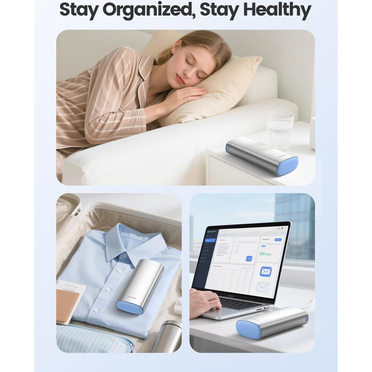 Organizador de Pastillas Semanal Vaydeer Azul 2 Veces al Día