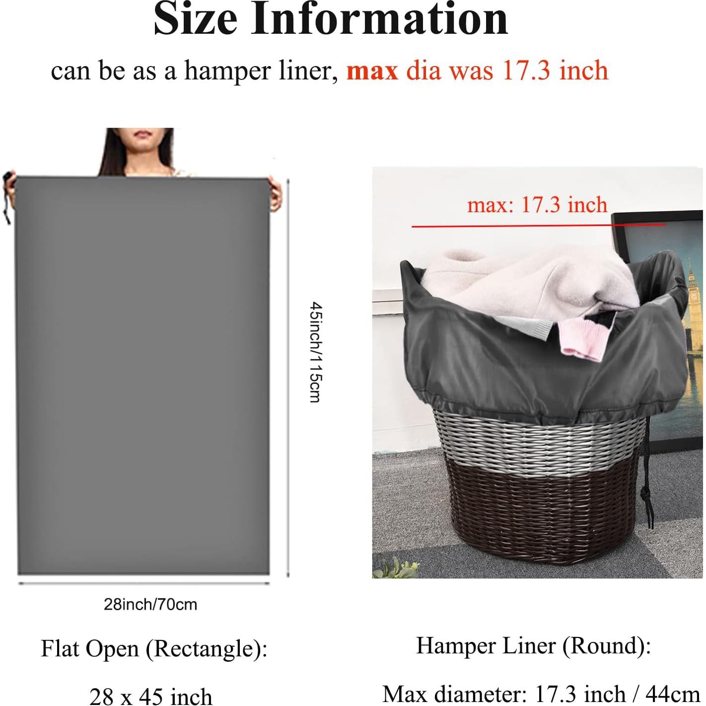 Bolsa de Lavandería OTraki 2 Pack XL 70x115 cm Gris