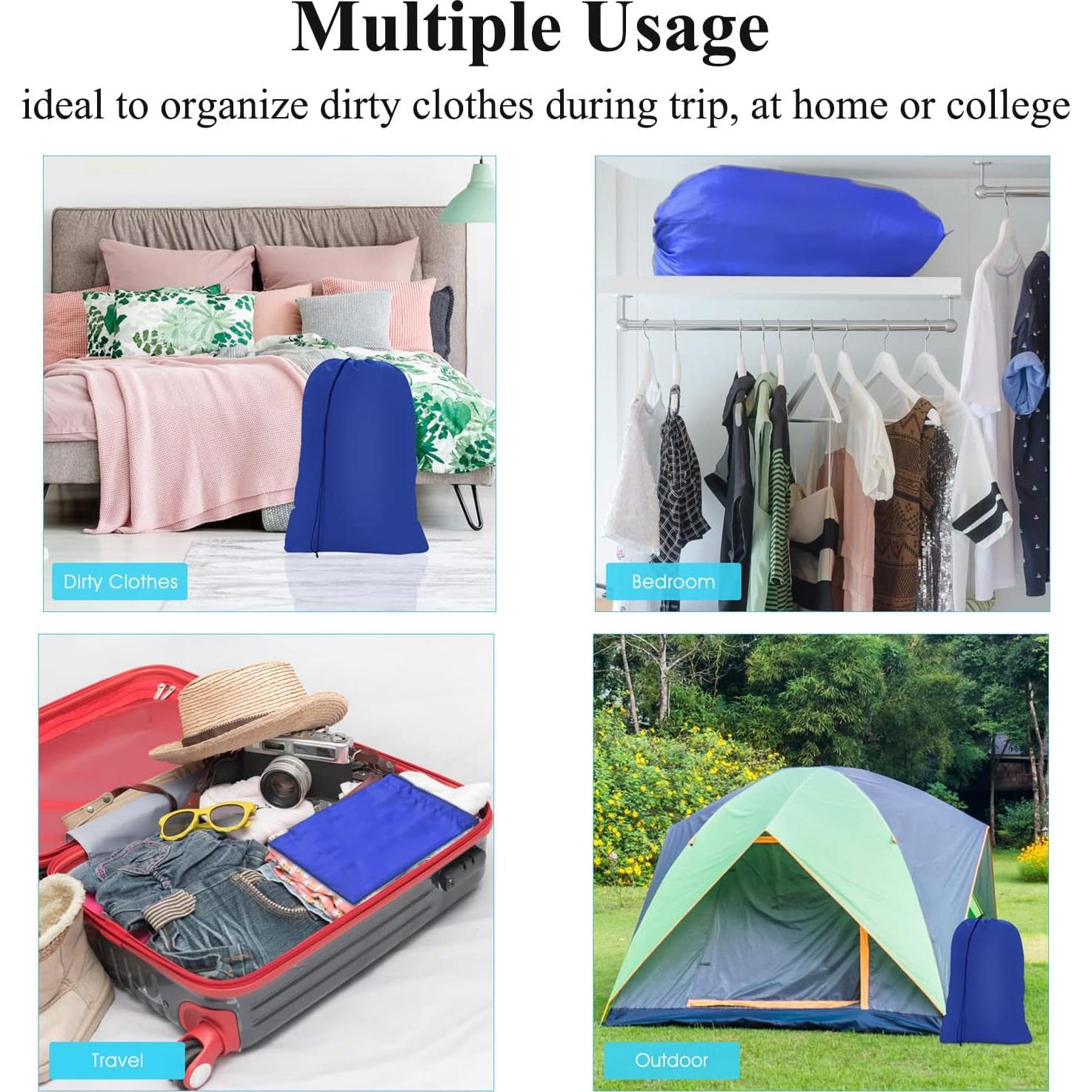 Bolsa de Lavandería Extra Grande OTraki 70x115cm Paquete de 2