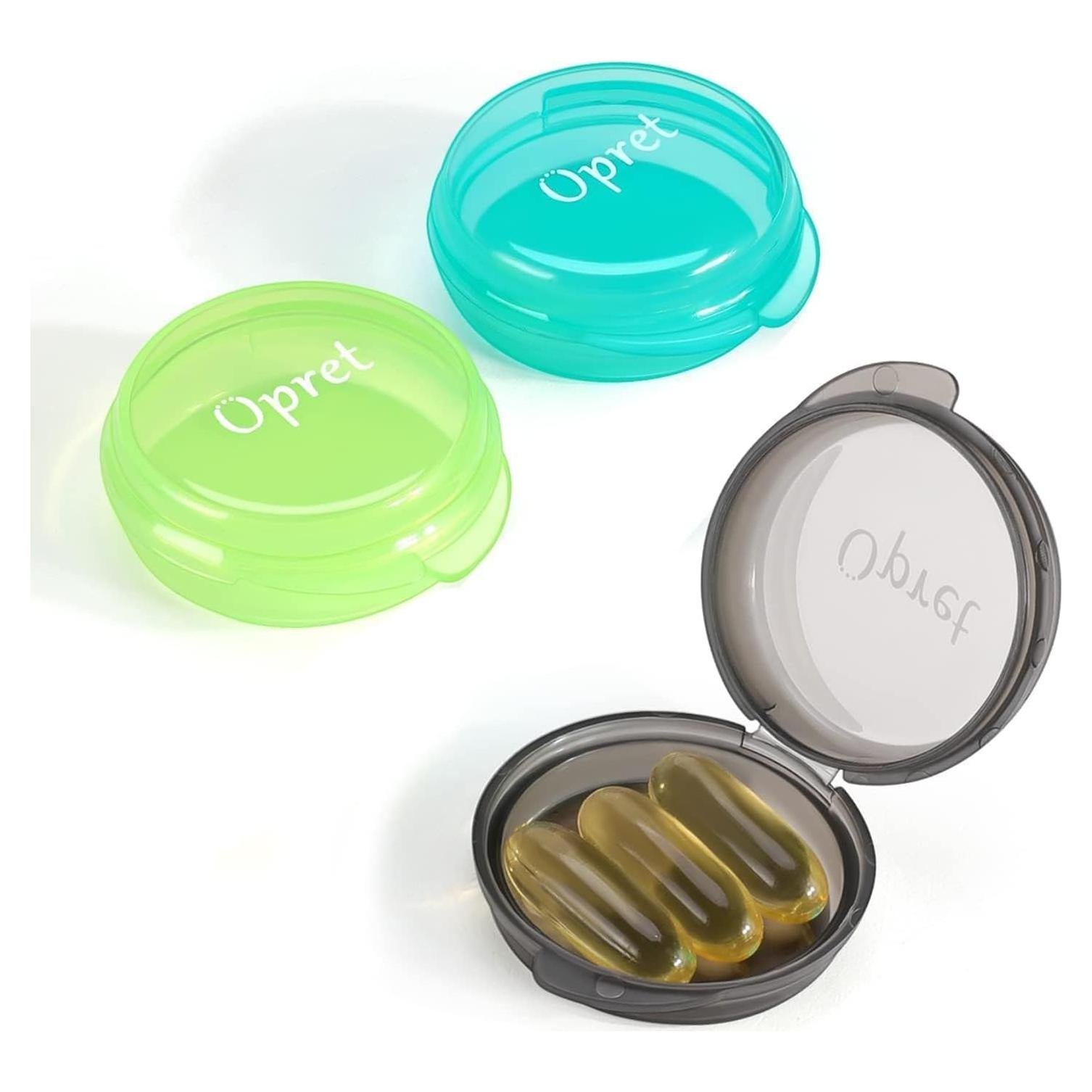 Caja de Pastillas Portátil Opret 3 Pcs - Colorido y Ligero