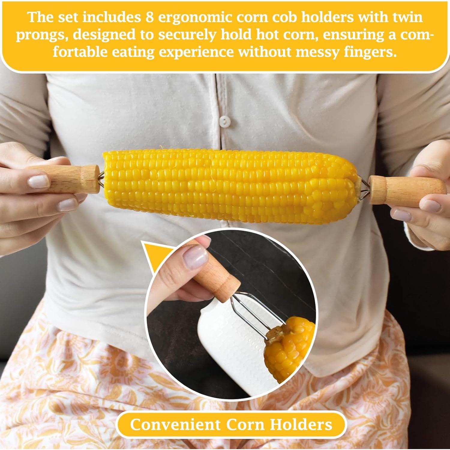 Juego de Platos de Cerámica Artcome con 8 Sujetadores de Madera