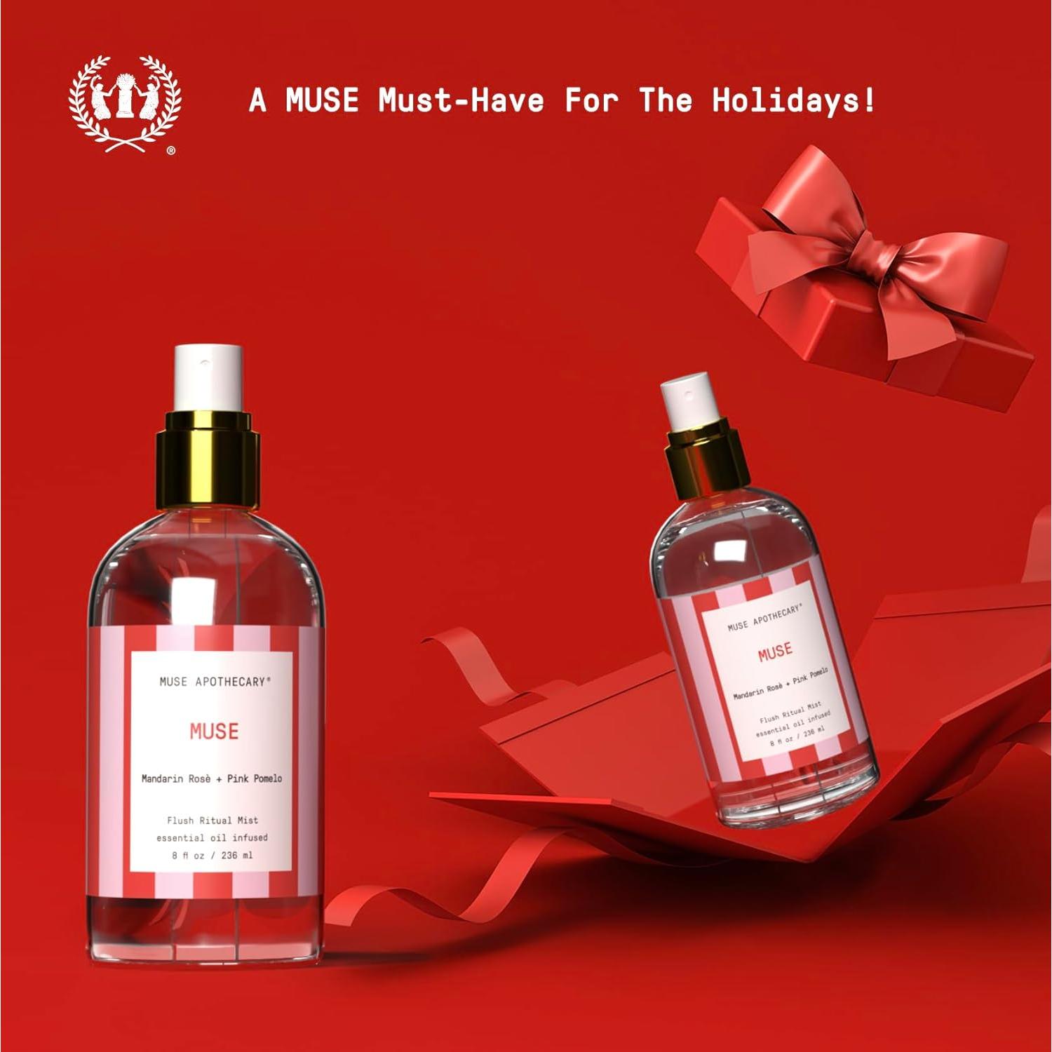 Spray Aromático para Inodoro Muse Apothecary 236.6 ml - Mandarina Rosé + Pomelo Rosa