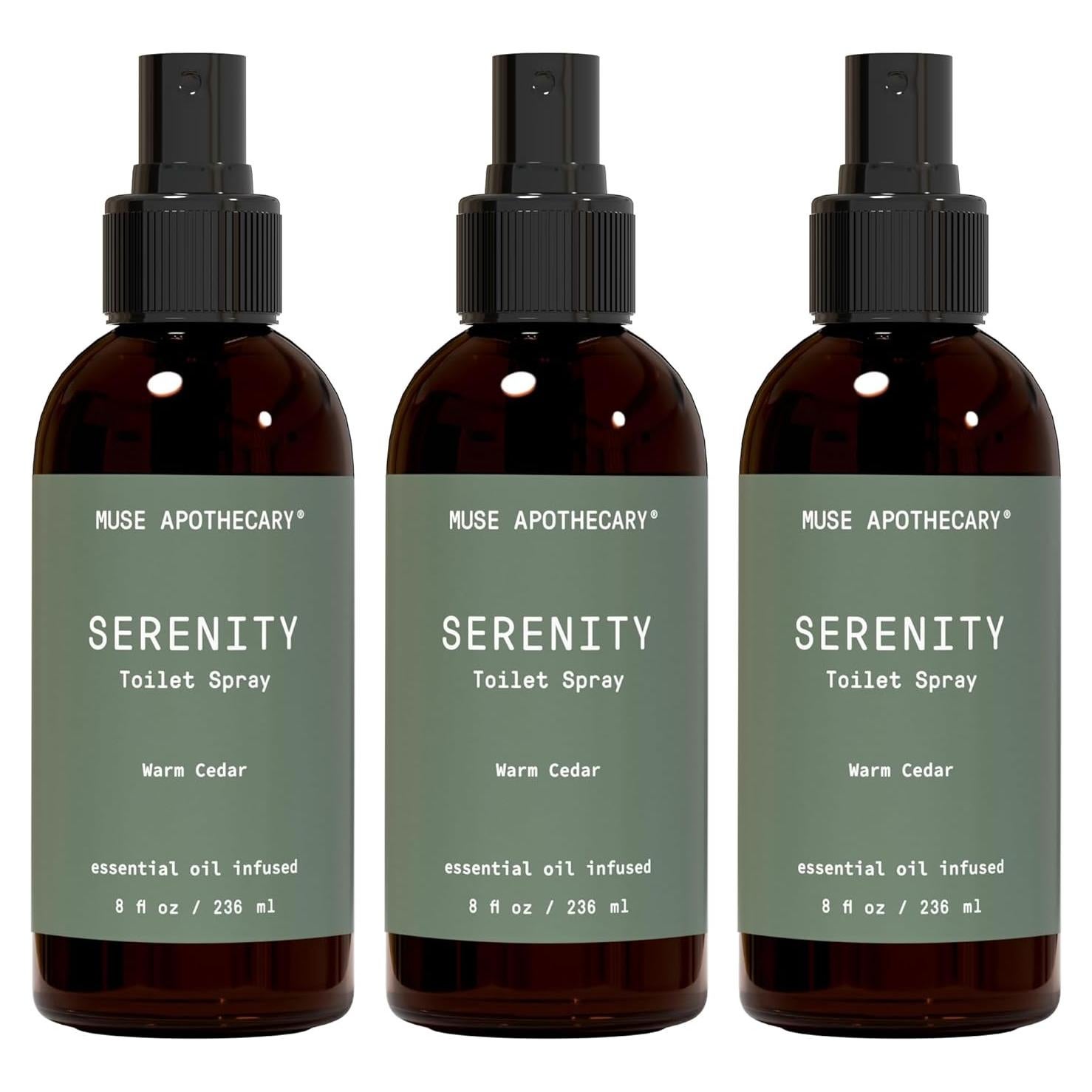 Ritual de Inodoro Muse Apothecary - Spray Aromático 8 oz - Pack de 3