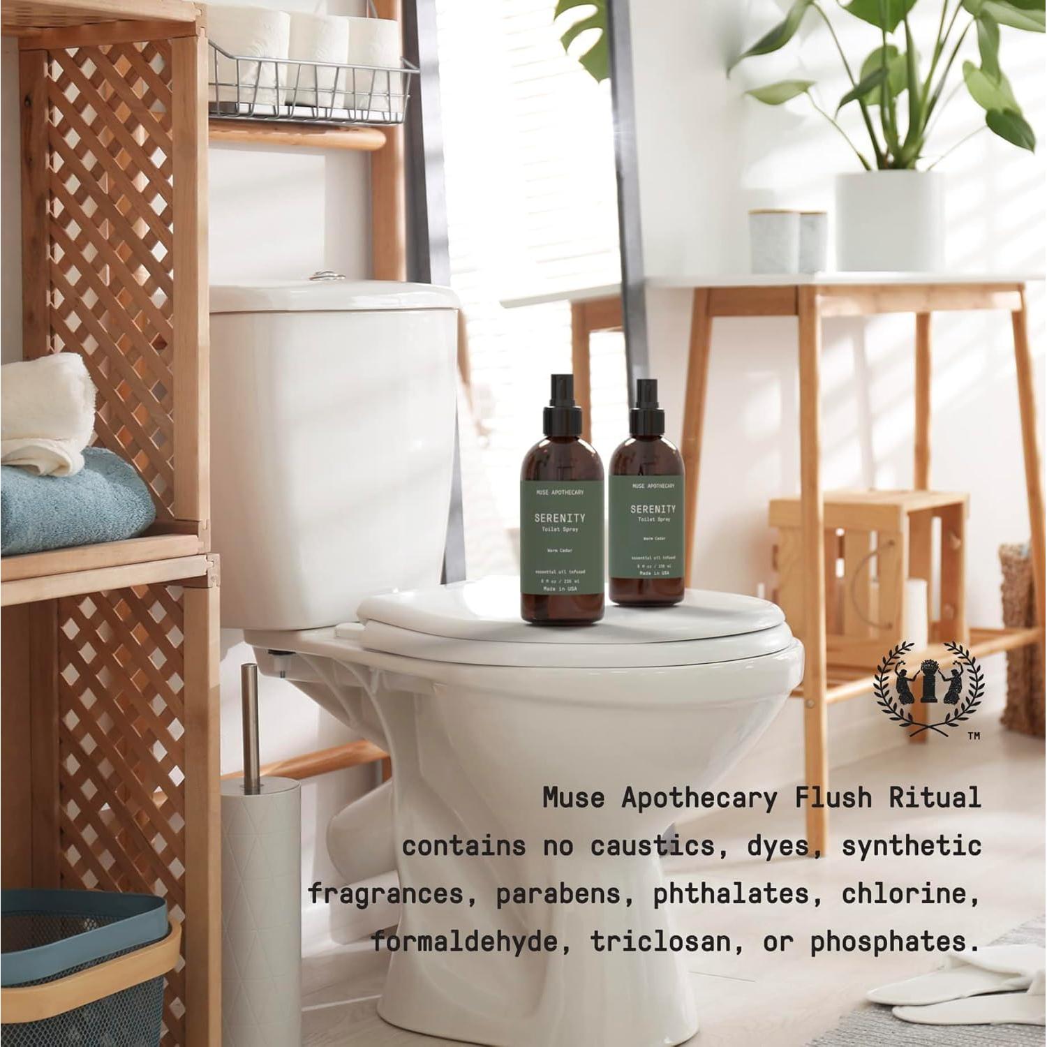 Ritual de Inodoro Muse Apothecary - Spray Aromático 8 oz - Pack de 3