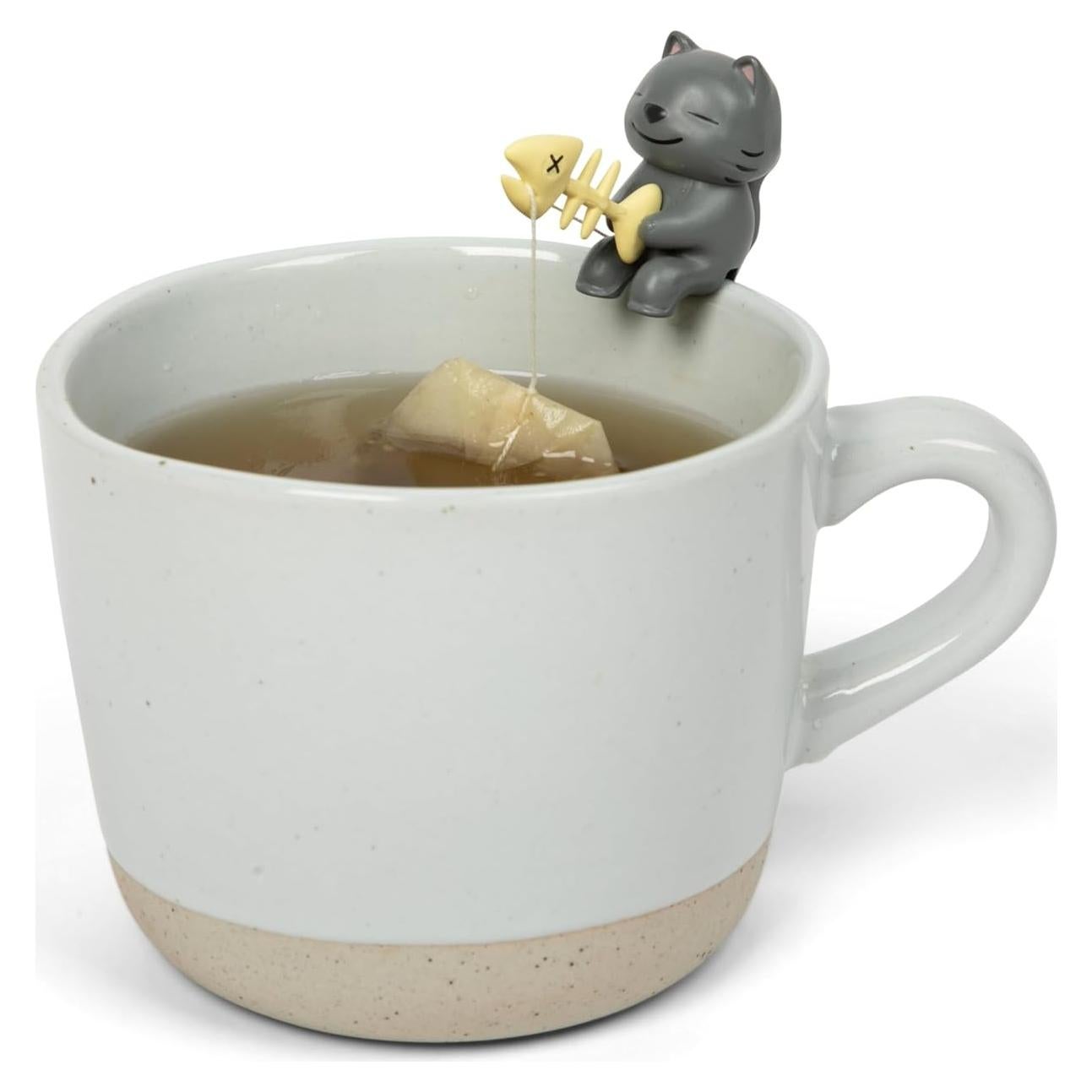 Compañeros de Té Gato - Soporte para Bolsa de Té PVC