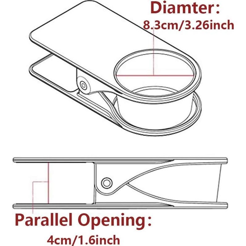 Soporte para Tazas Clip SunnyZoo Negro 20.5x10.5x5 cm