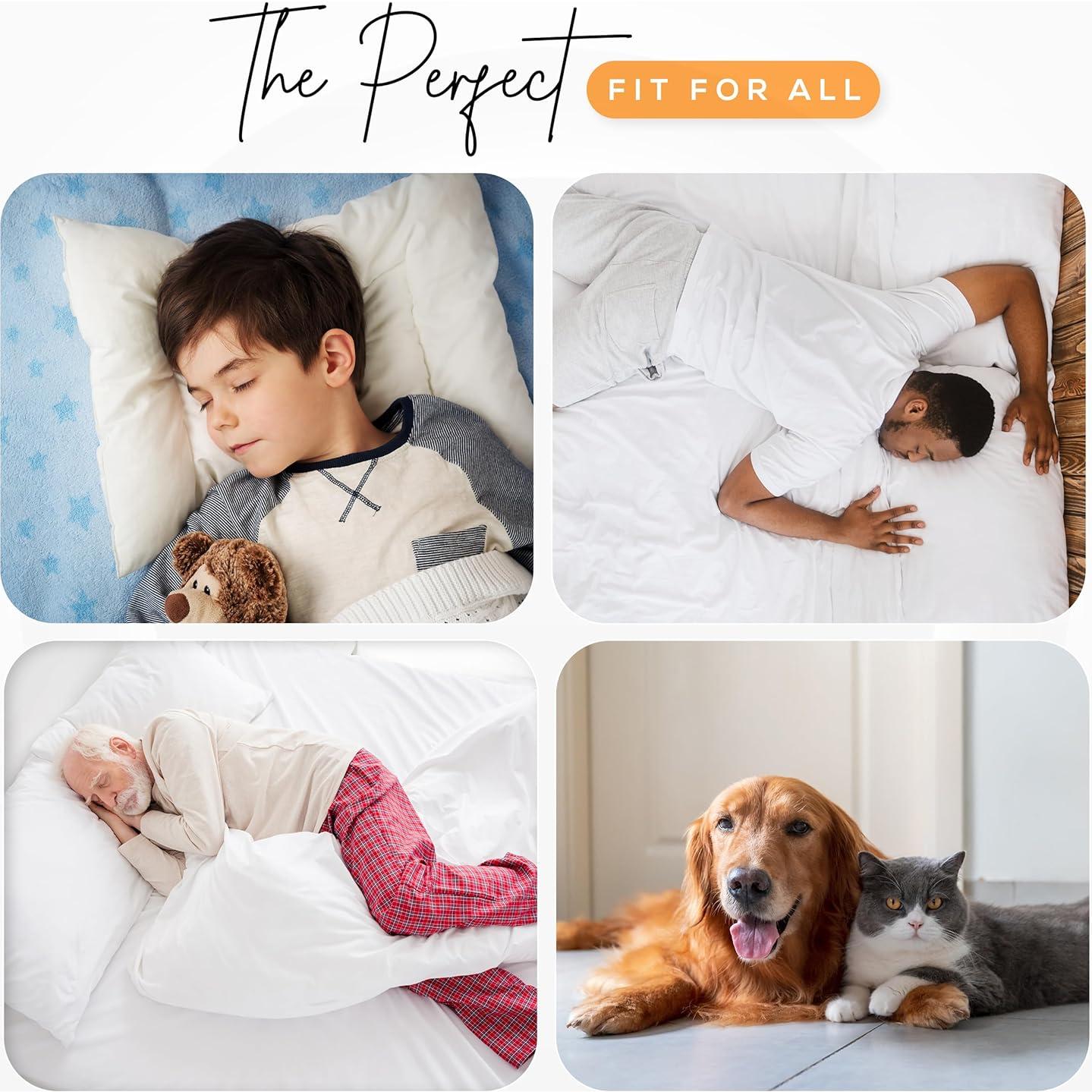 Almohadillas Lavables Utopia Bedding 100x70 cm Paquete de 4