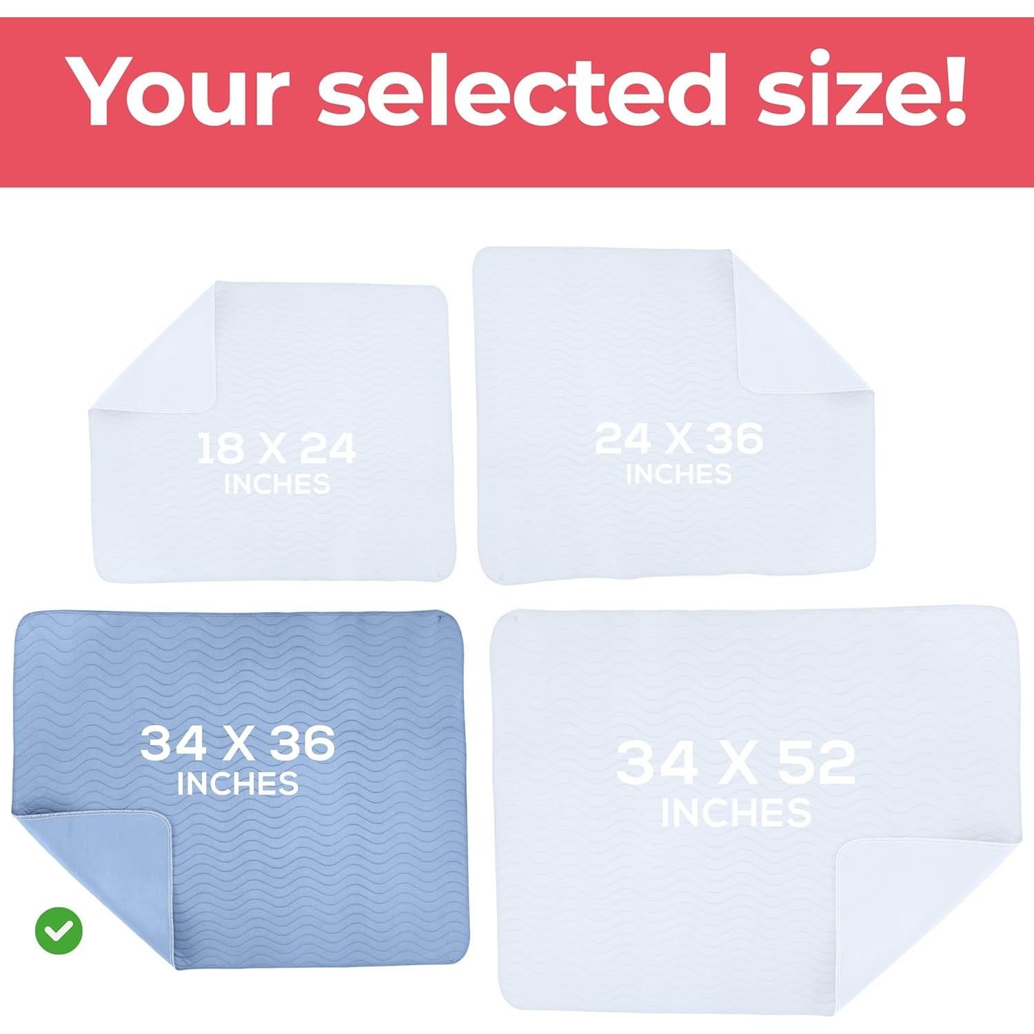 Almohadillas Lavables Utopia Bedding 100x70 cm Paquete de 4