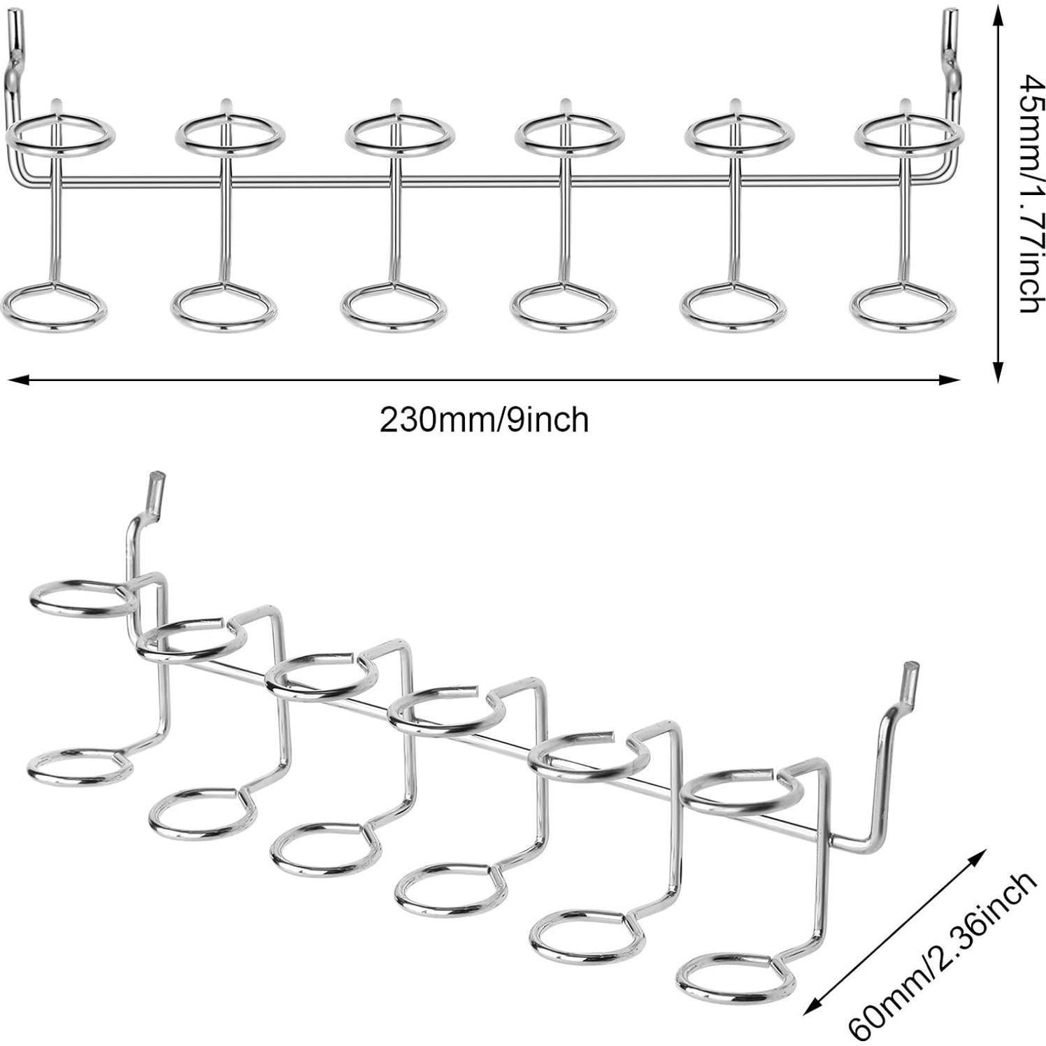 Soportes de herramientas Ripeng, 2 ganchos metálicos para tablero