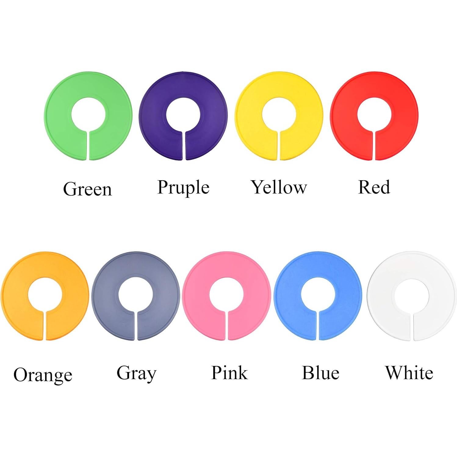 Divisores de Closet AMT 20 Piezas Redondos con Marcador