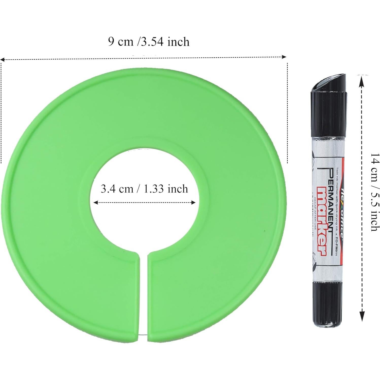 Divisores de Closet AMT 20 Piezas Redondos con Marcador