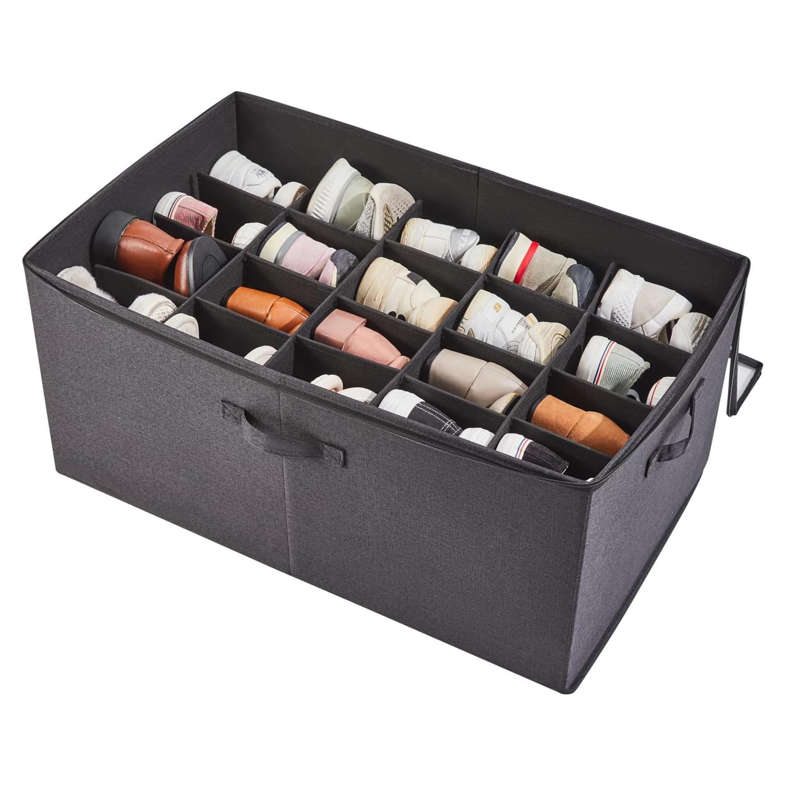 Organizador de Zapatos Berdeng 20 Pares Plegable Negro