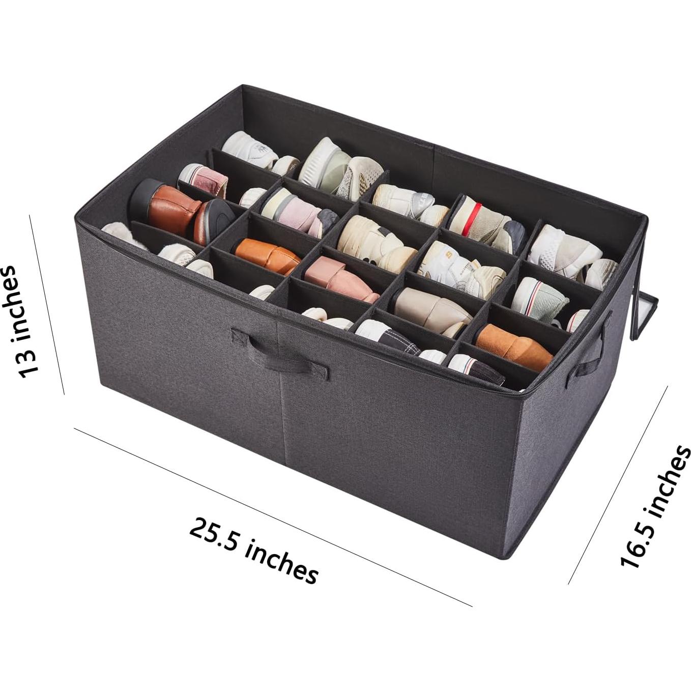 Organizador de Zapatos Berdeng 20 Pares Plegable Negro