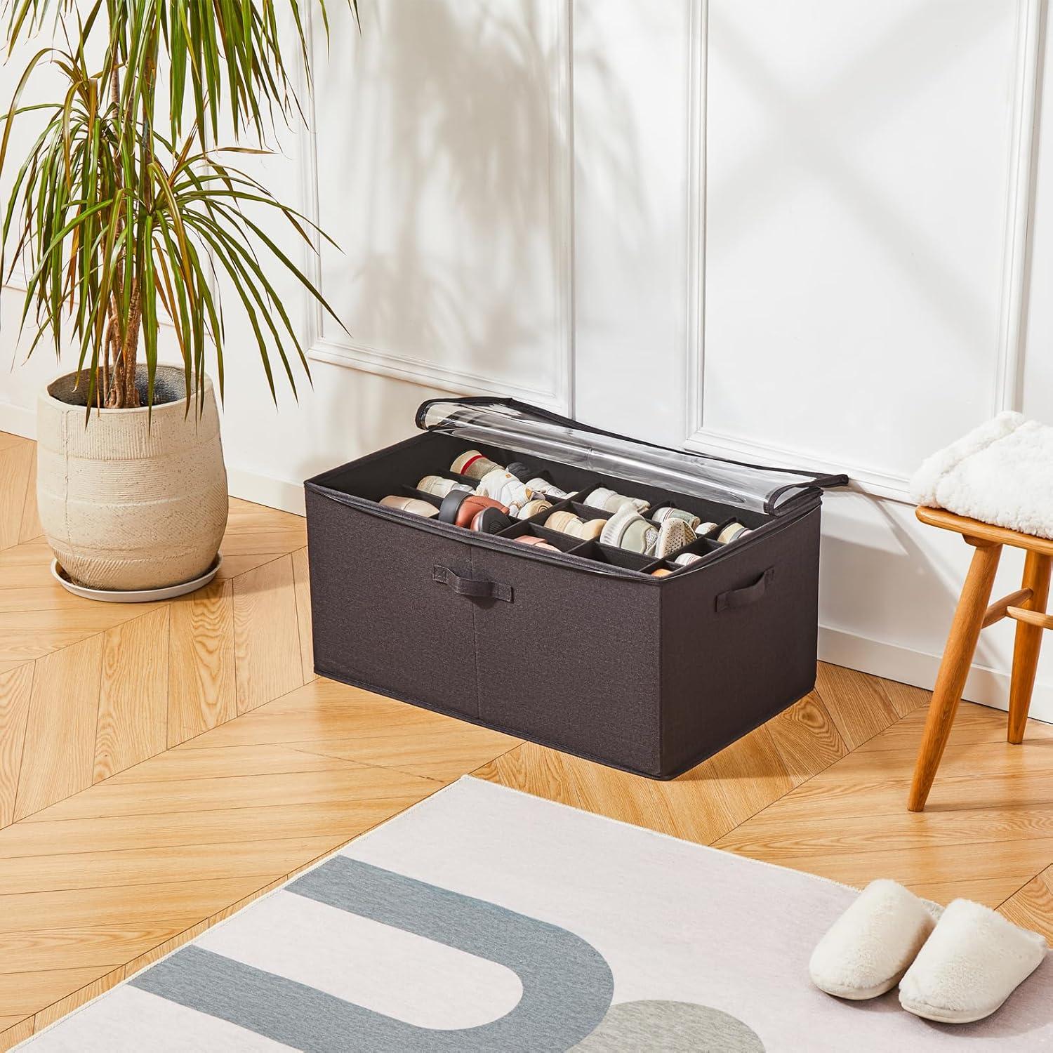 Organizador de Zapatos Berdeng 20 Pares Plegable Negro