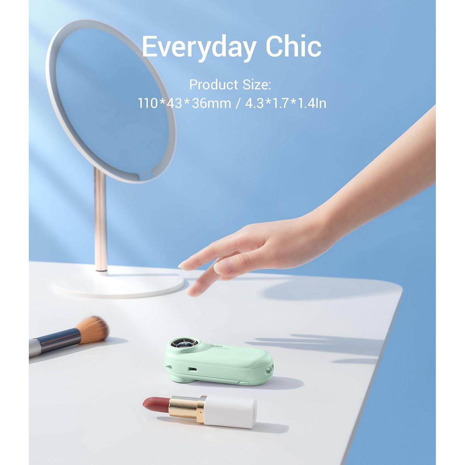 Ventilador de Mano Portátil Diveblues TurboBear - 5 Niveles, 2000mAh