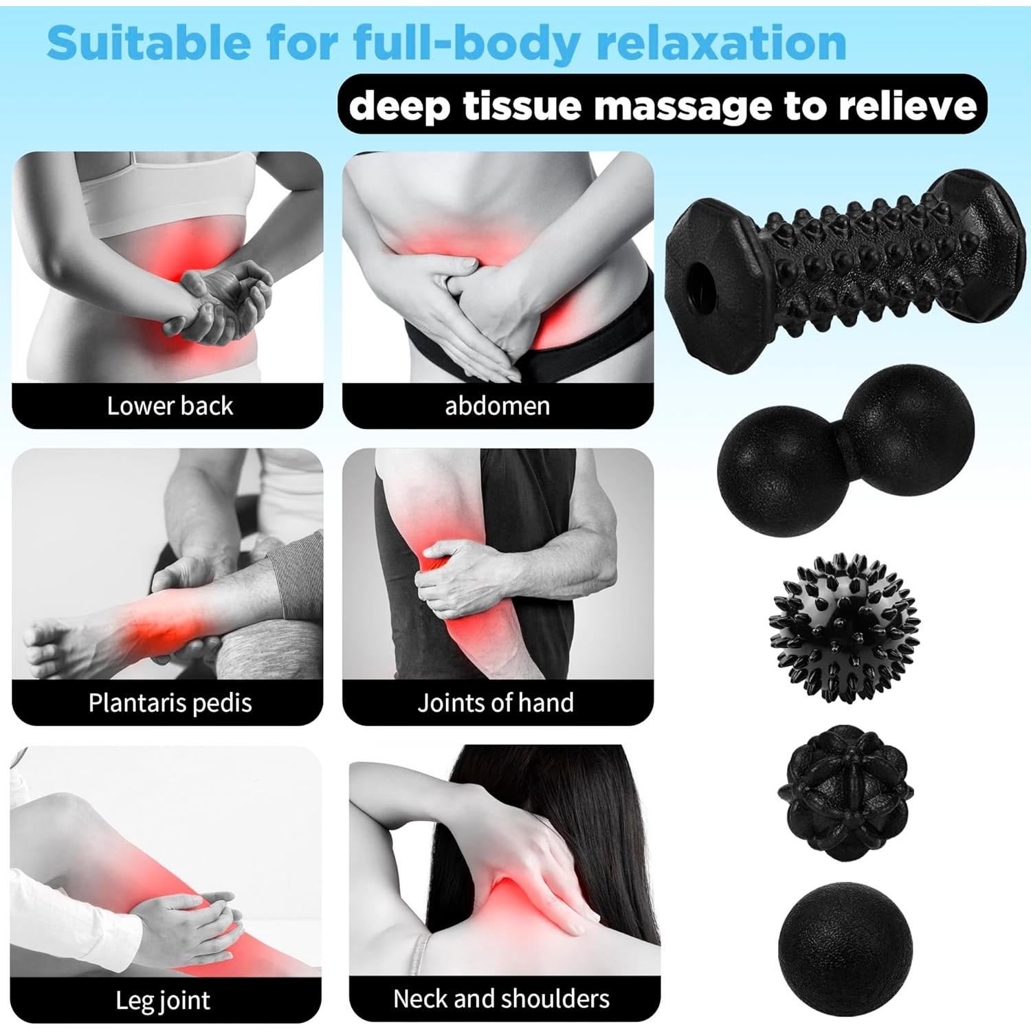 Juego de 5 en 1 de Masaje QLDT para Pies y Manos
