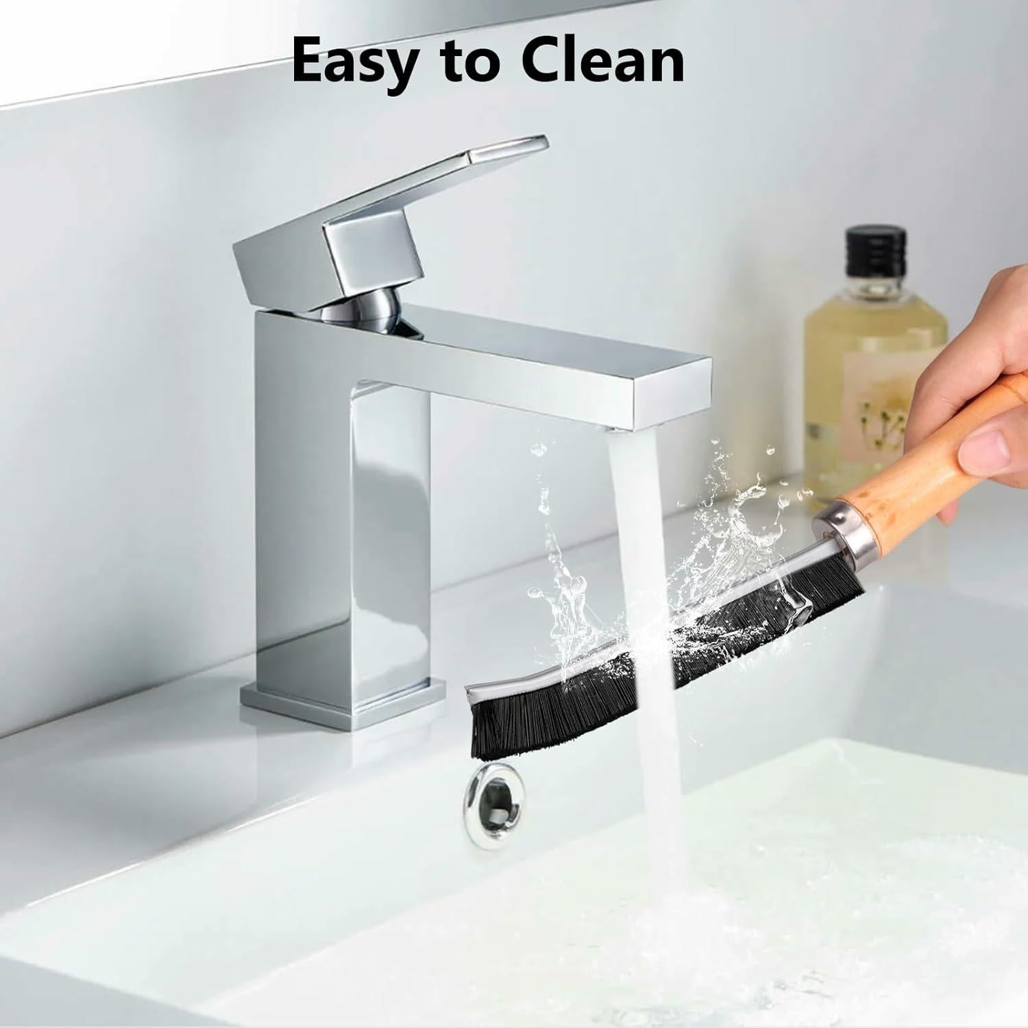 4 Piezas Cepillo de Limpieza de Ranuras Dexspoeny Negro