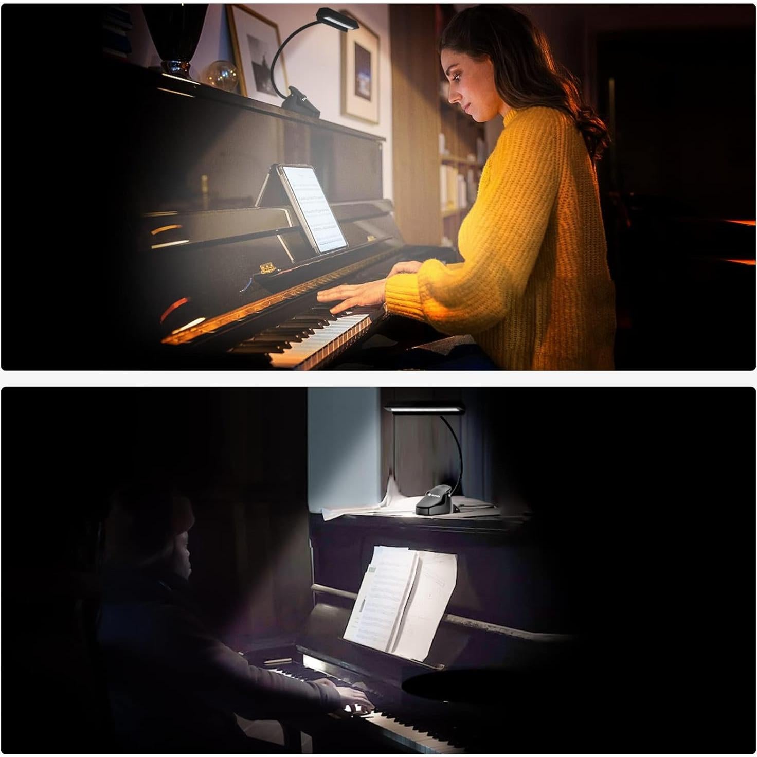 Luz de Atril Recargable Glovion con 19 LEDs y 3 Brillos