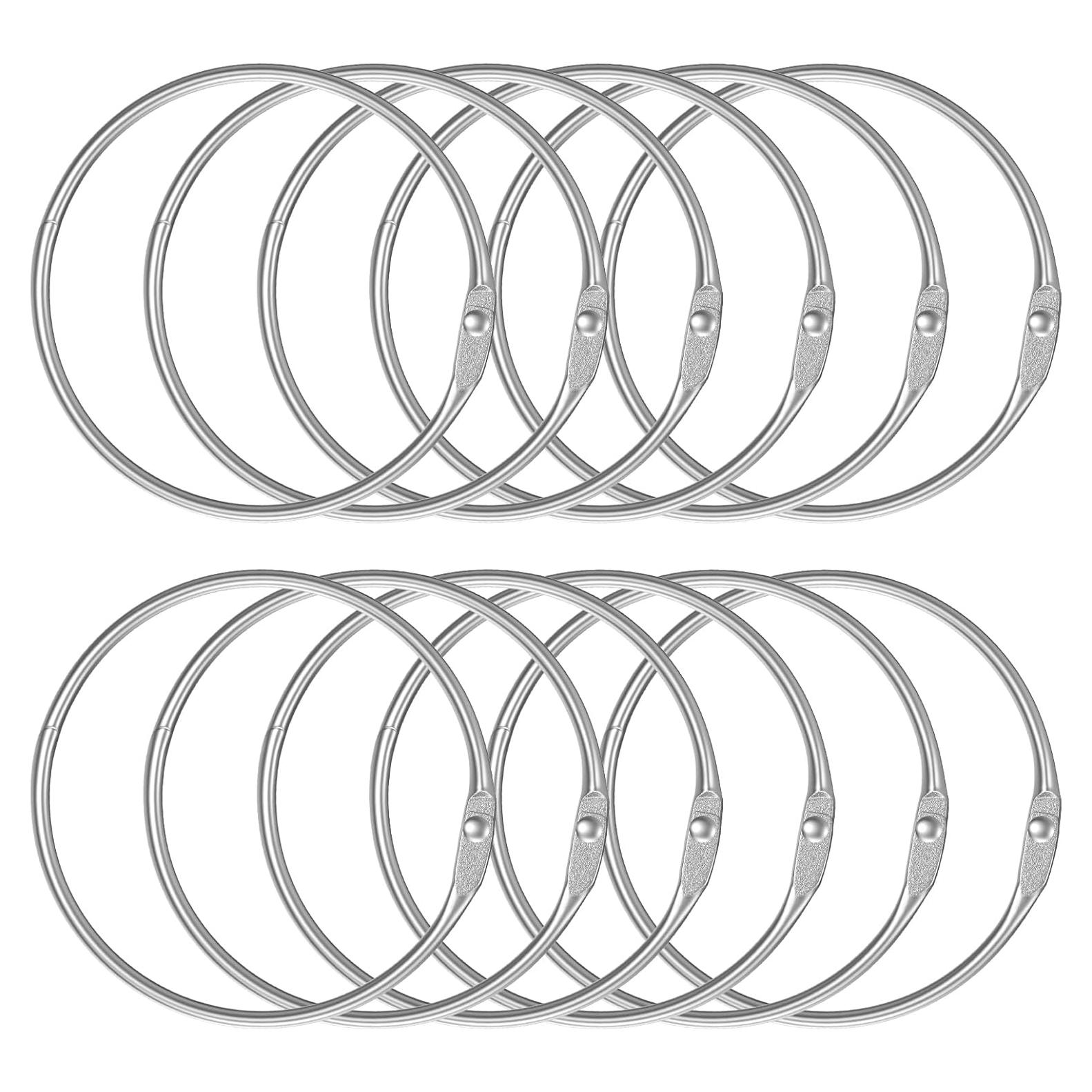 Anillos de Encuadernación Pawfly 5.08 cm Acero 12 Pcs