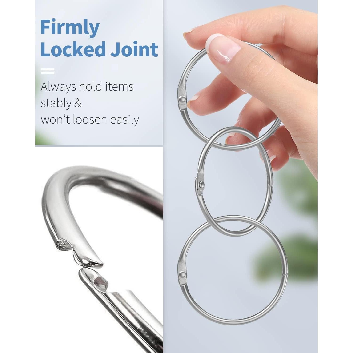 Anillos de Encuadernación Pawfly 5.08 cm Acero 12 Pcs