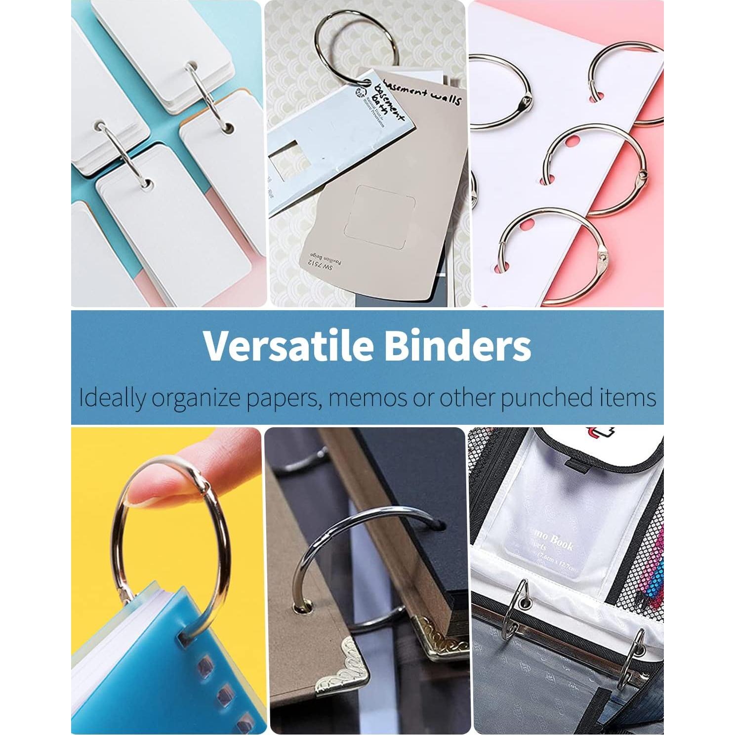 Anillos de Encuadernación Pawfly 5.08 cm Acero 12 Pcs