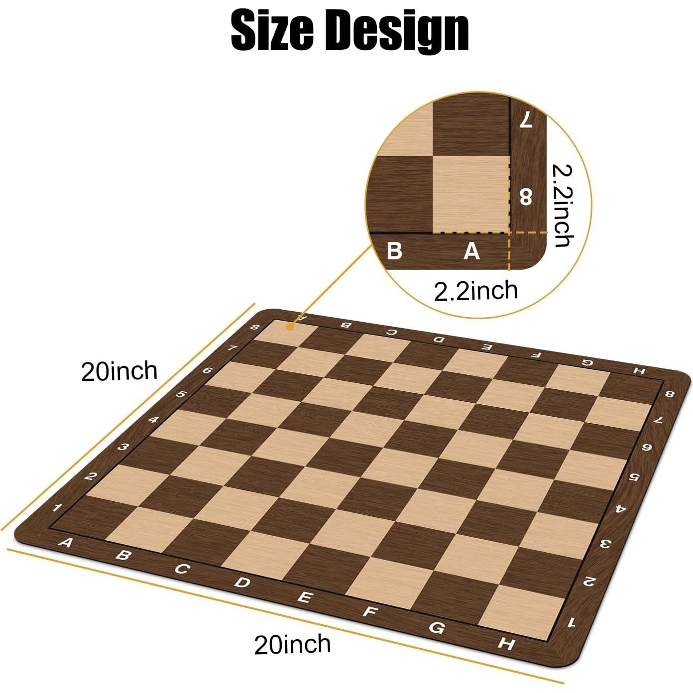 Tablero de Ajedrez LEAP 50.8 cm Antideslizante Plegable