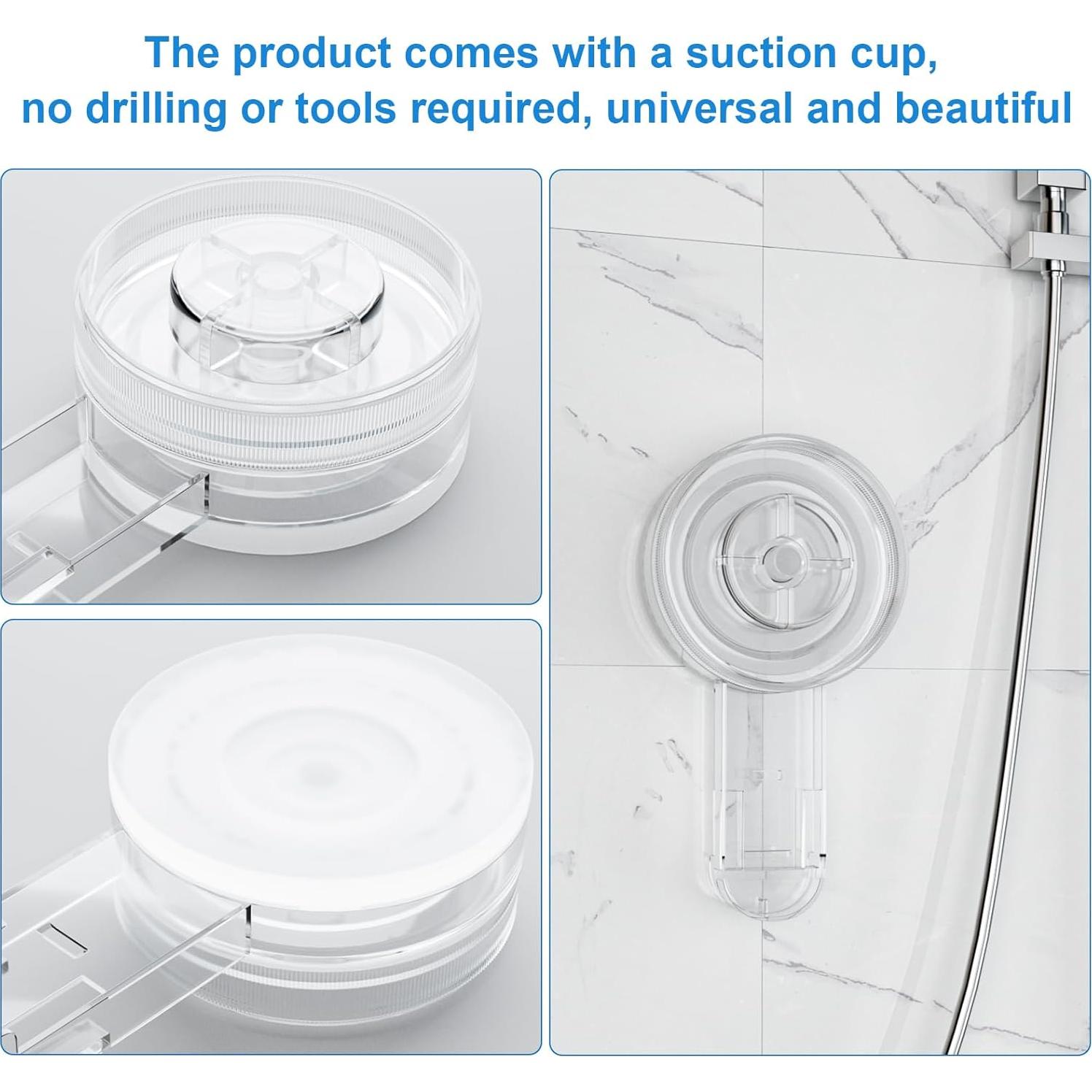 Soporte de Jabón con Ventosa FEPTUASE 2 Niveles Acrílico