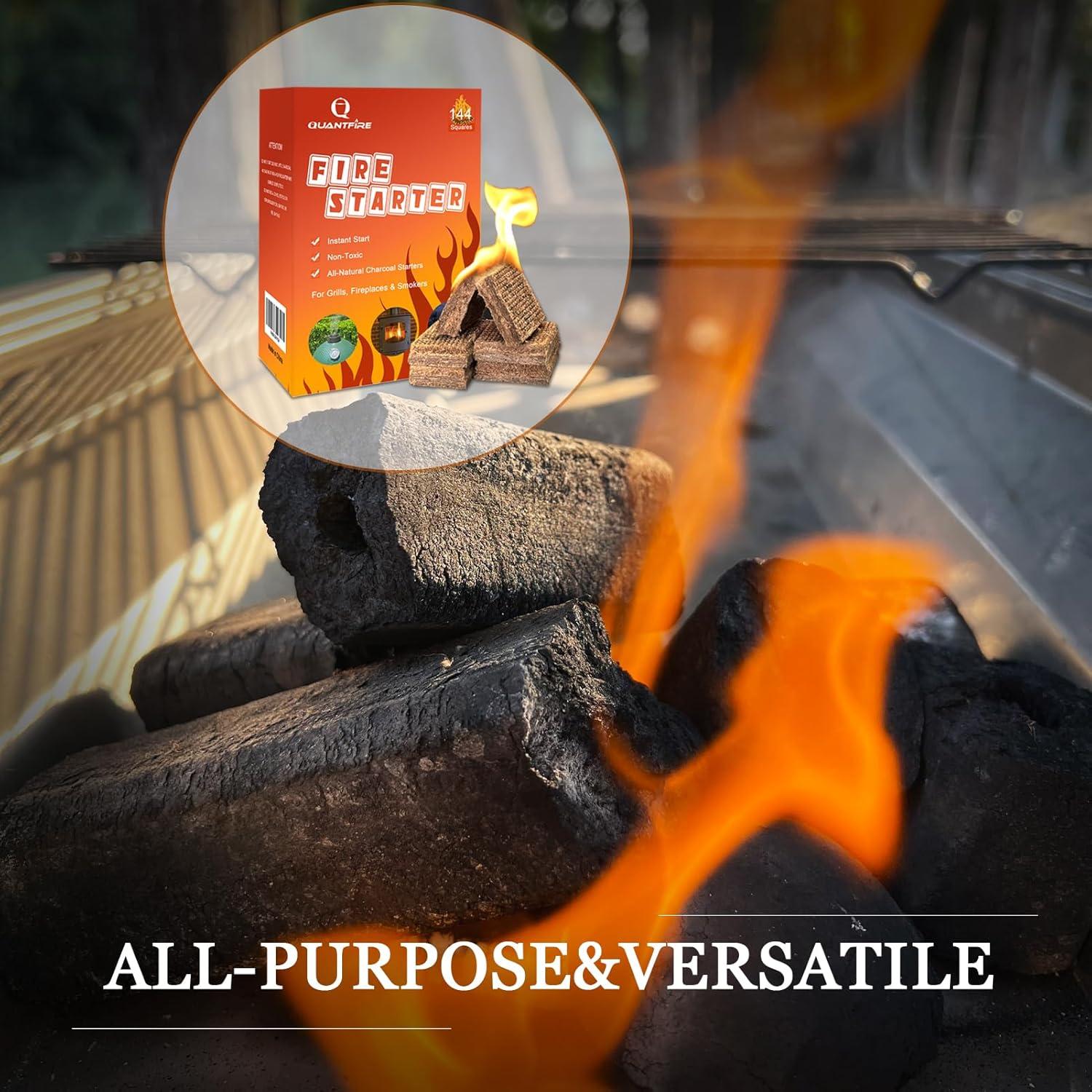 Paquete de 144 Encendedores de Carbón Naturales para BBQ
