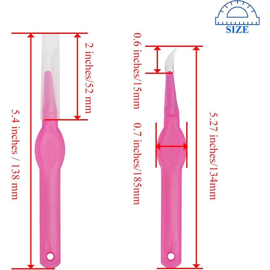 Desgarrador de Costuras HAHIYO Rosa Ergonómico 13.8 cm