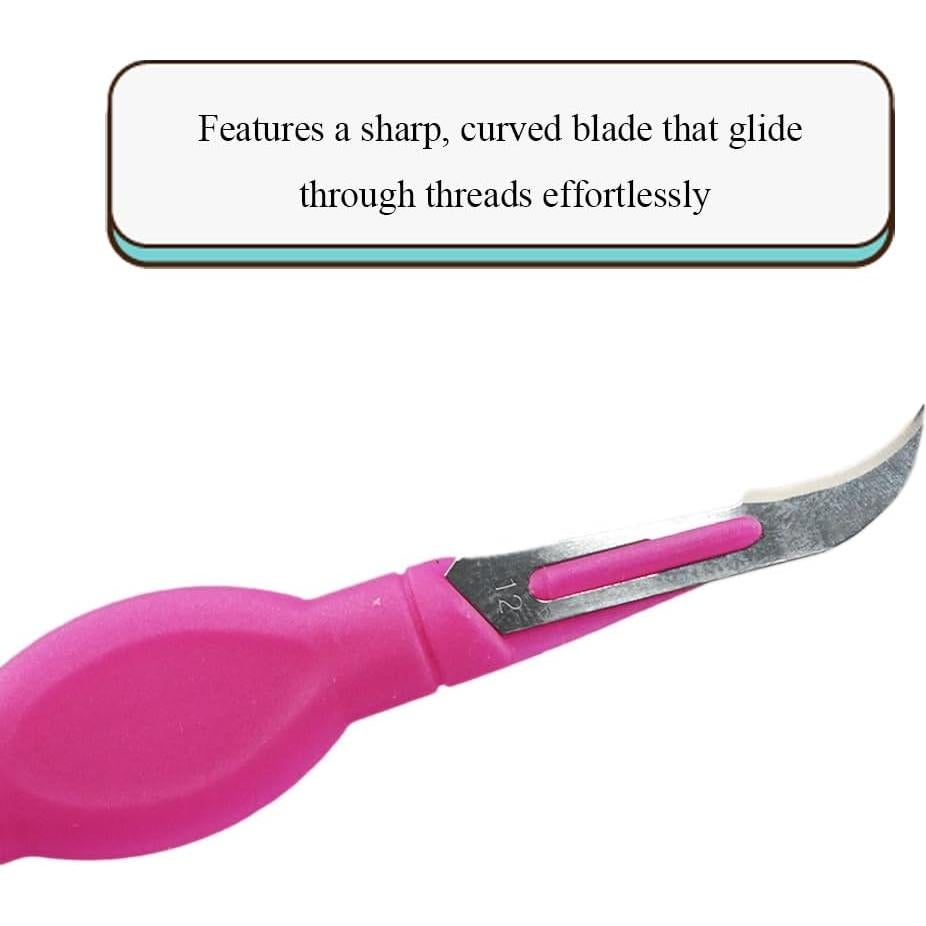 Desgarrador de Costuras HAHIYO Rosa Ergonómico 13.8 cm