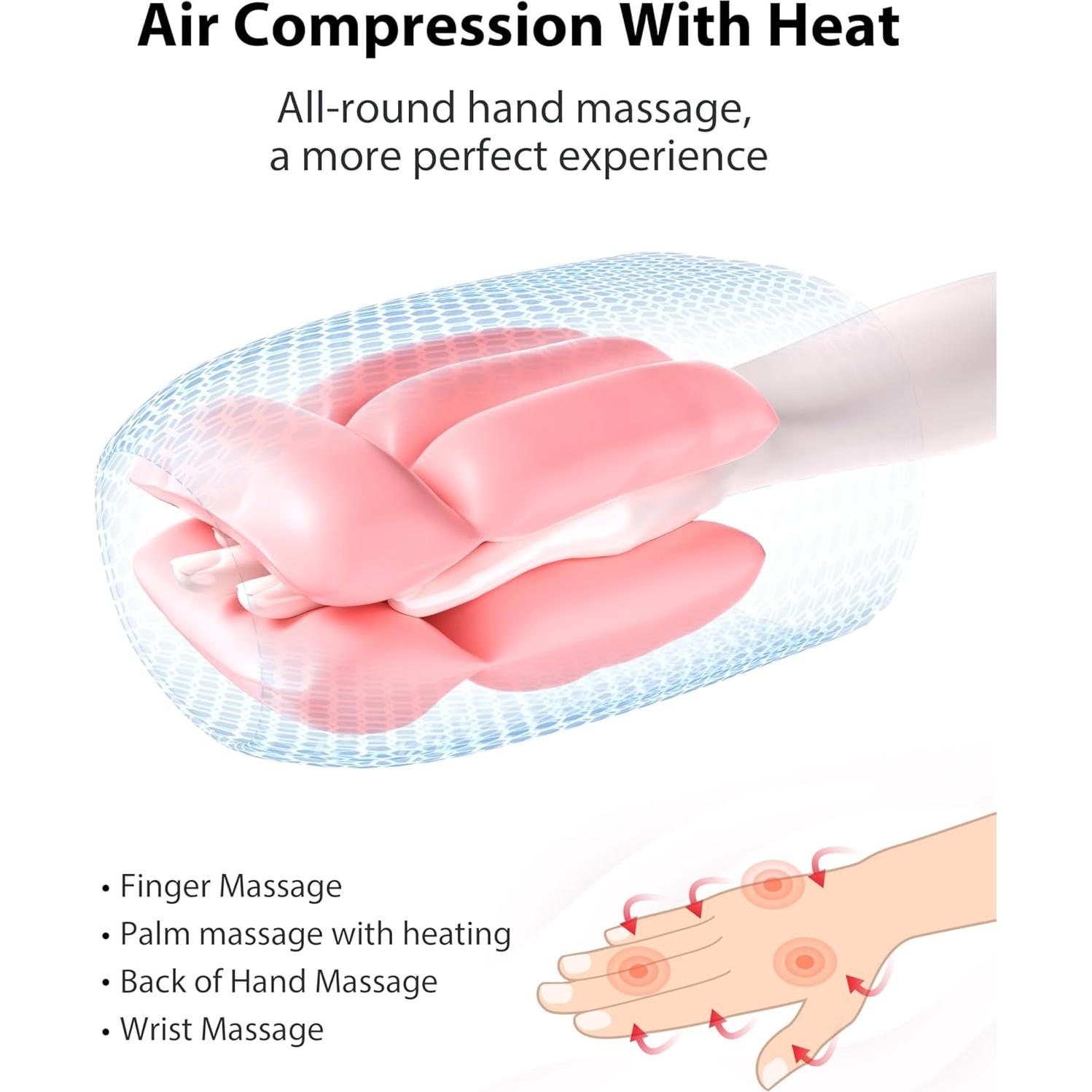 Masajeador de Mano CINCOM Inalámbrico con Calor y Compresión