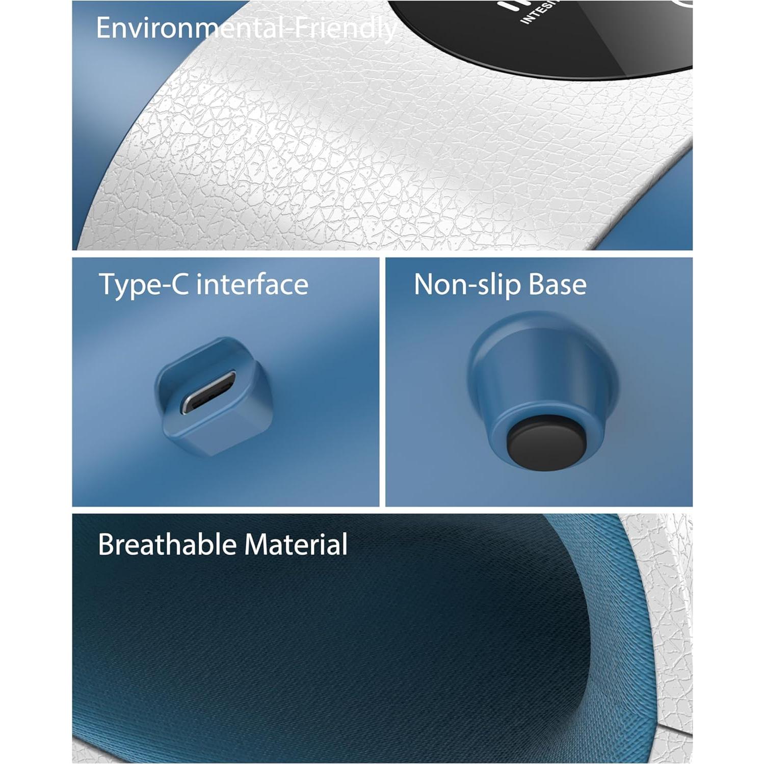 Masajeador de Mano CINCOM Inalámbrico con Calor y Compresión