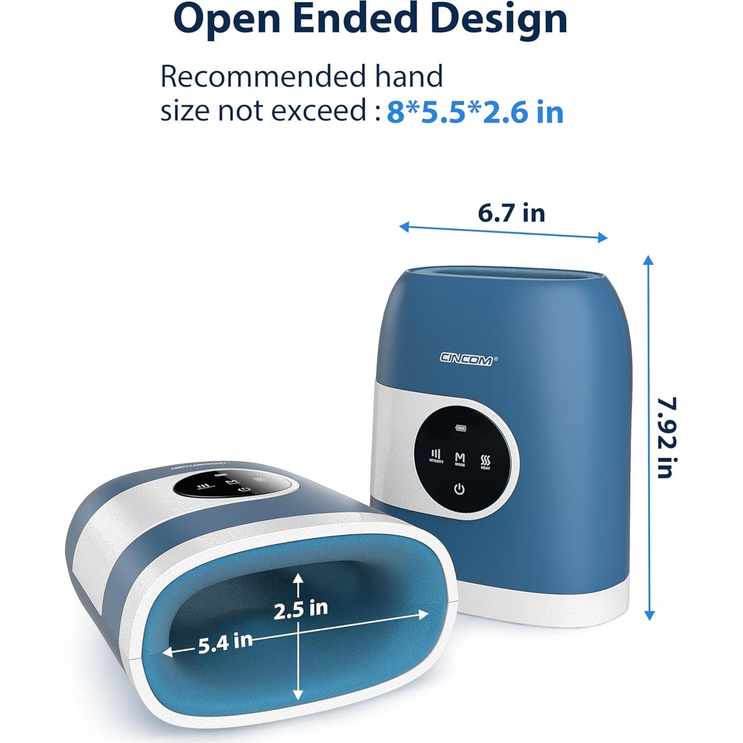 Masajeador de Mano CINCOM Inalámbrico con Calor y Compresión