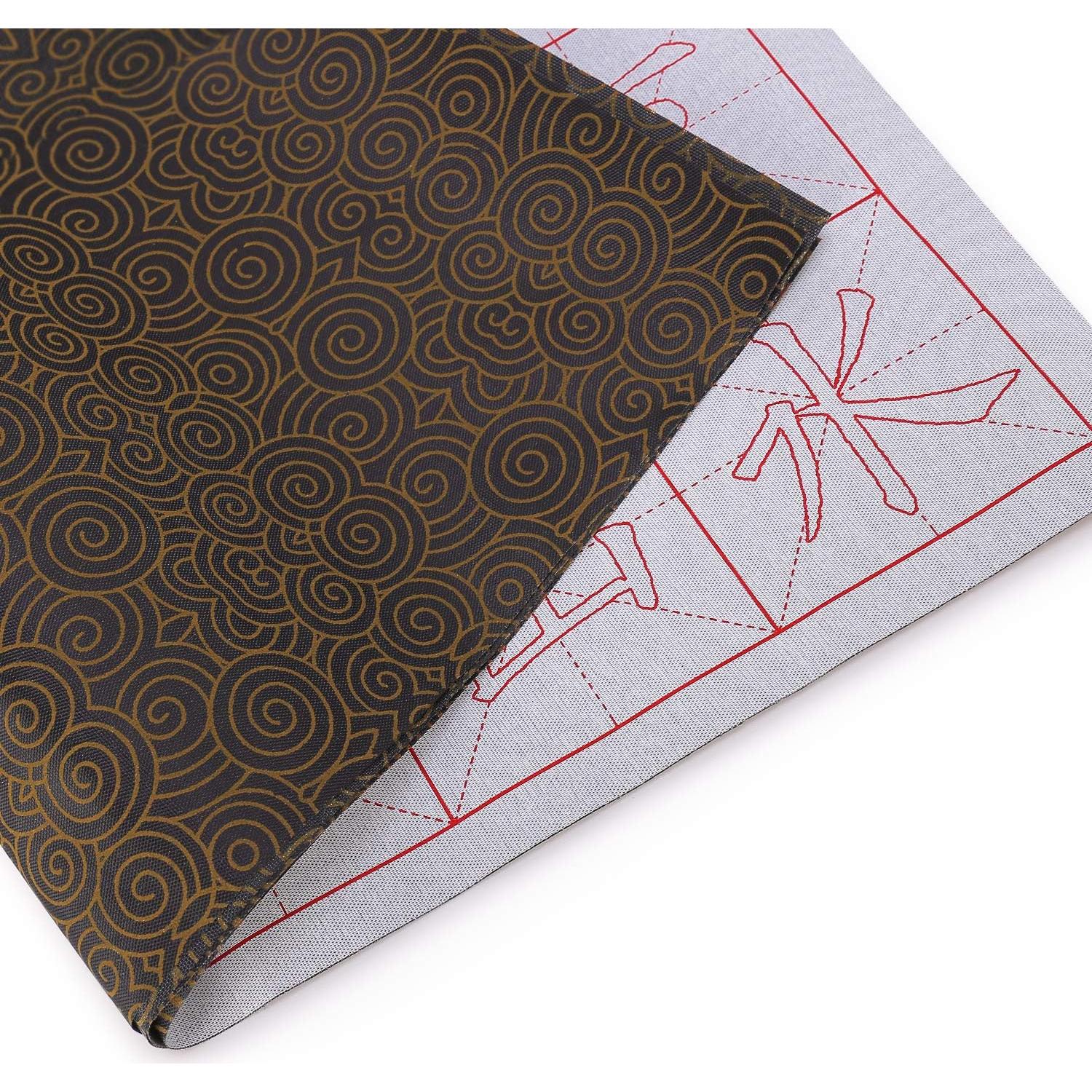 Conjunto de Caligrafía China MEGREZ con Tela Mágica y Pincel