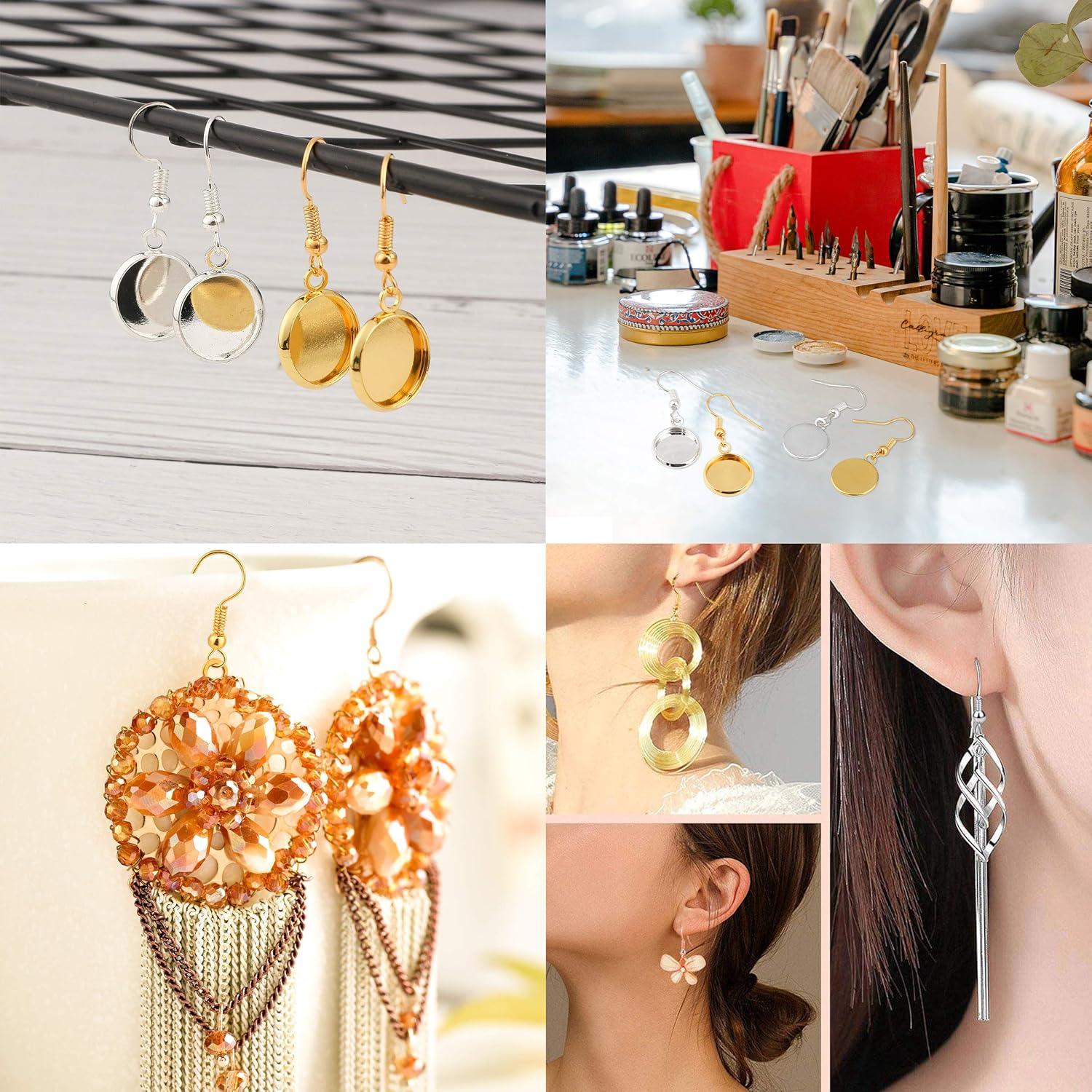 Ganchos para Aretes Bylion de Acero Inoxidable - 400 Piezas Dorado