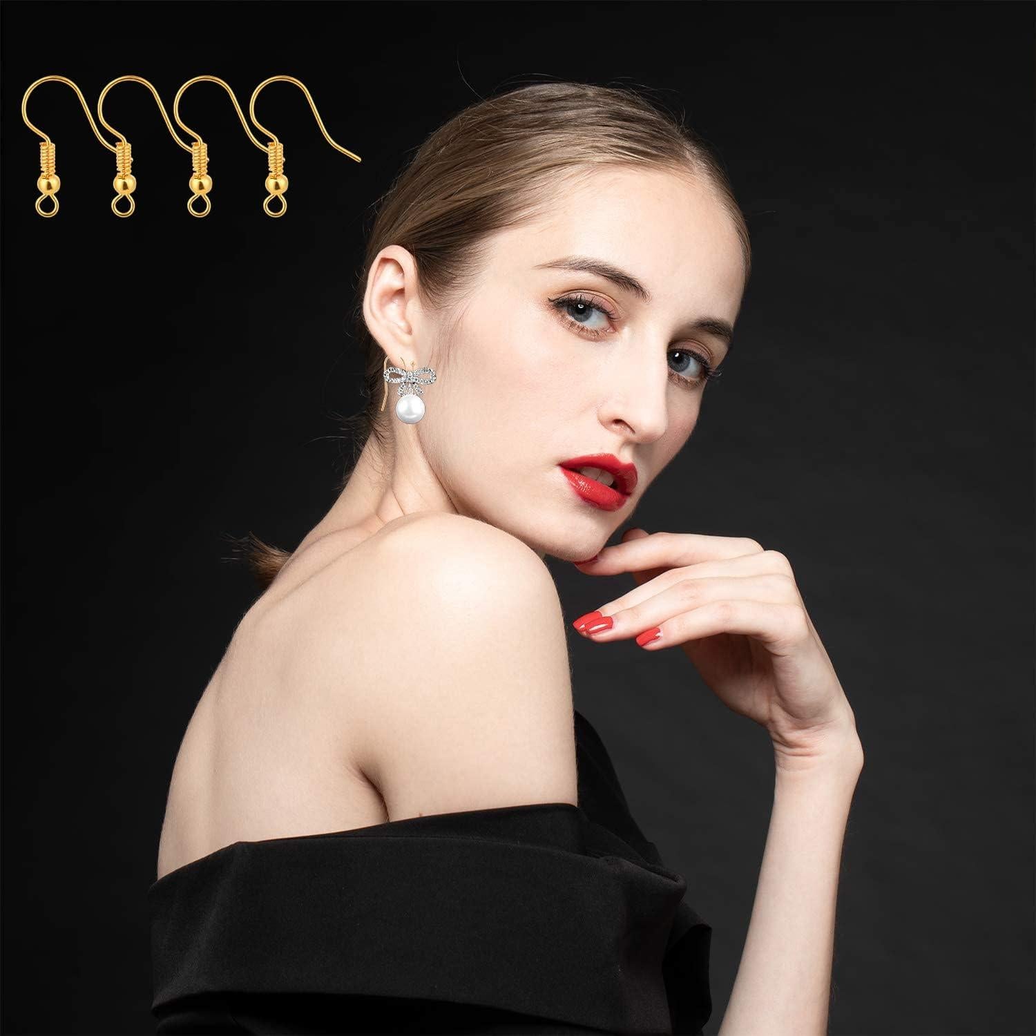 Ganchos para Aretes Bylion de Acero Inoxidable - 400 Piezas Dorado