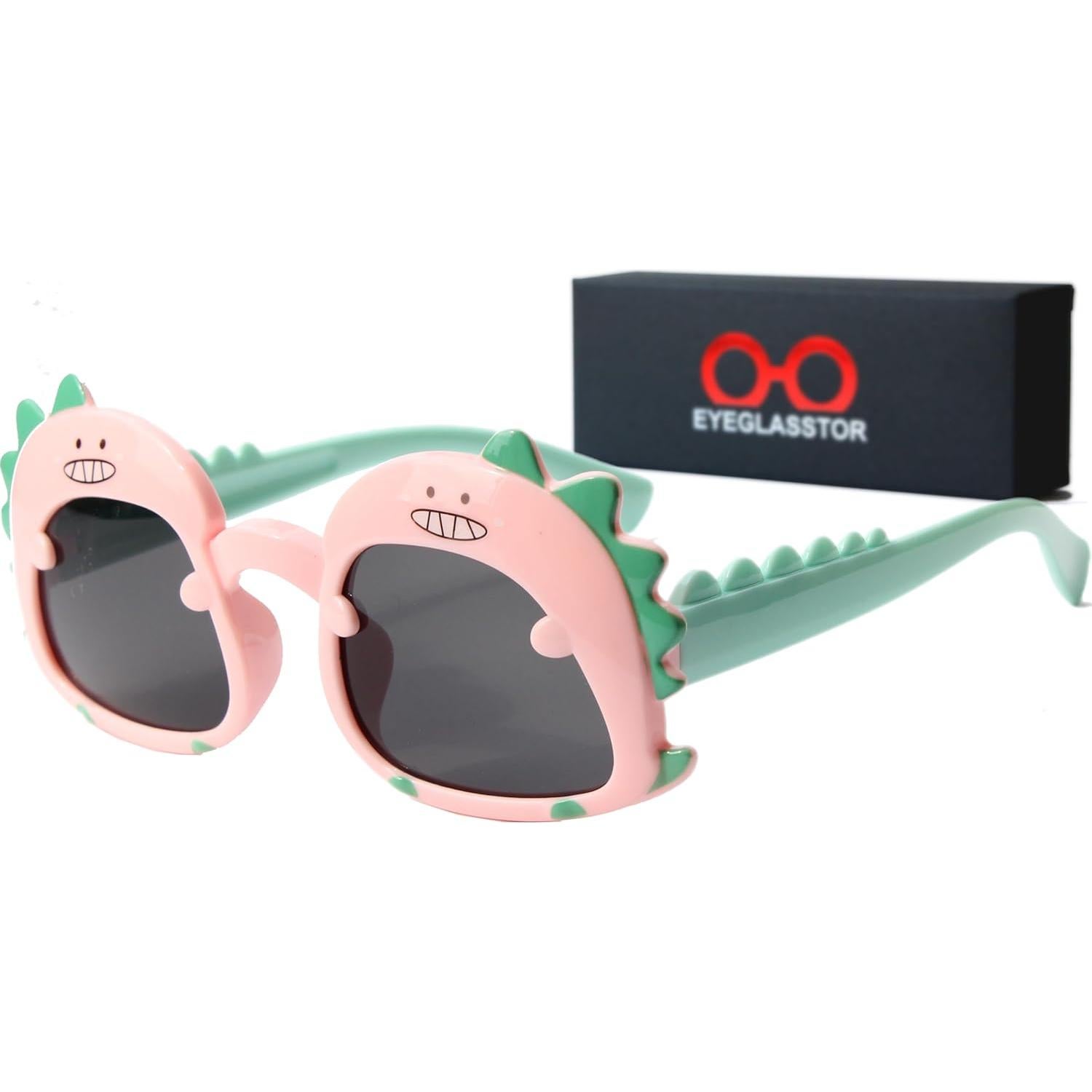 Gafas de sol para niños EYEGLASSTOR dinosaurio UV 2-6 años