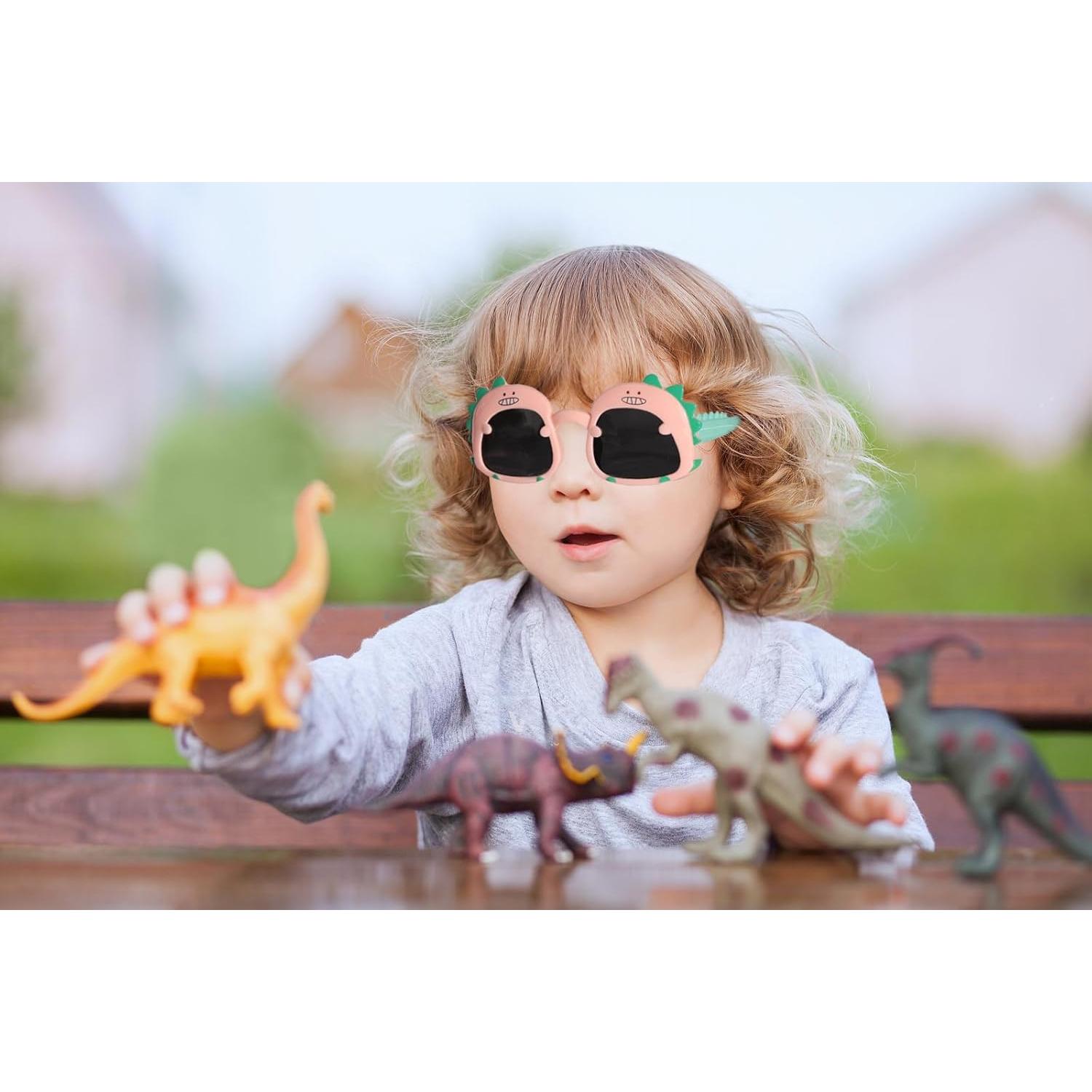 Gafas de sol para niños EYEGLASSTOR dinosaurio UV 2-6 años