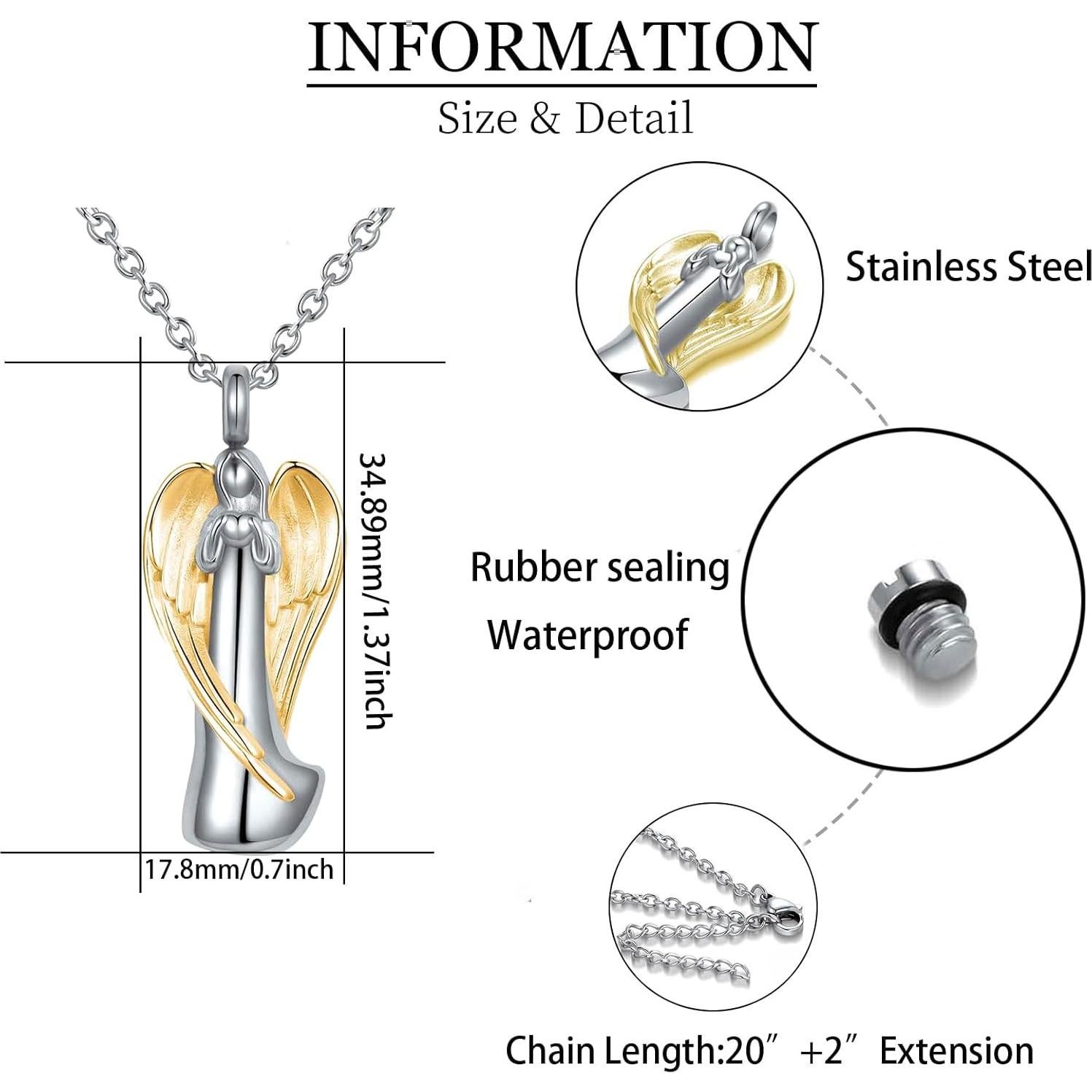 Collar de Urna Celta QeenseKc para Cenizas Acero Inoxidable