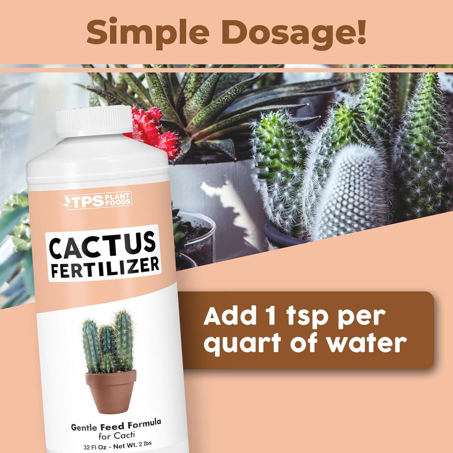 Fertilizante Líquido TPS Nutrients para Cactus y Plantas del Desierto 0.95L