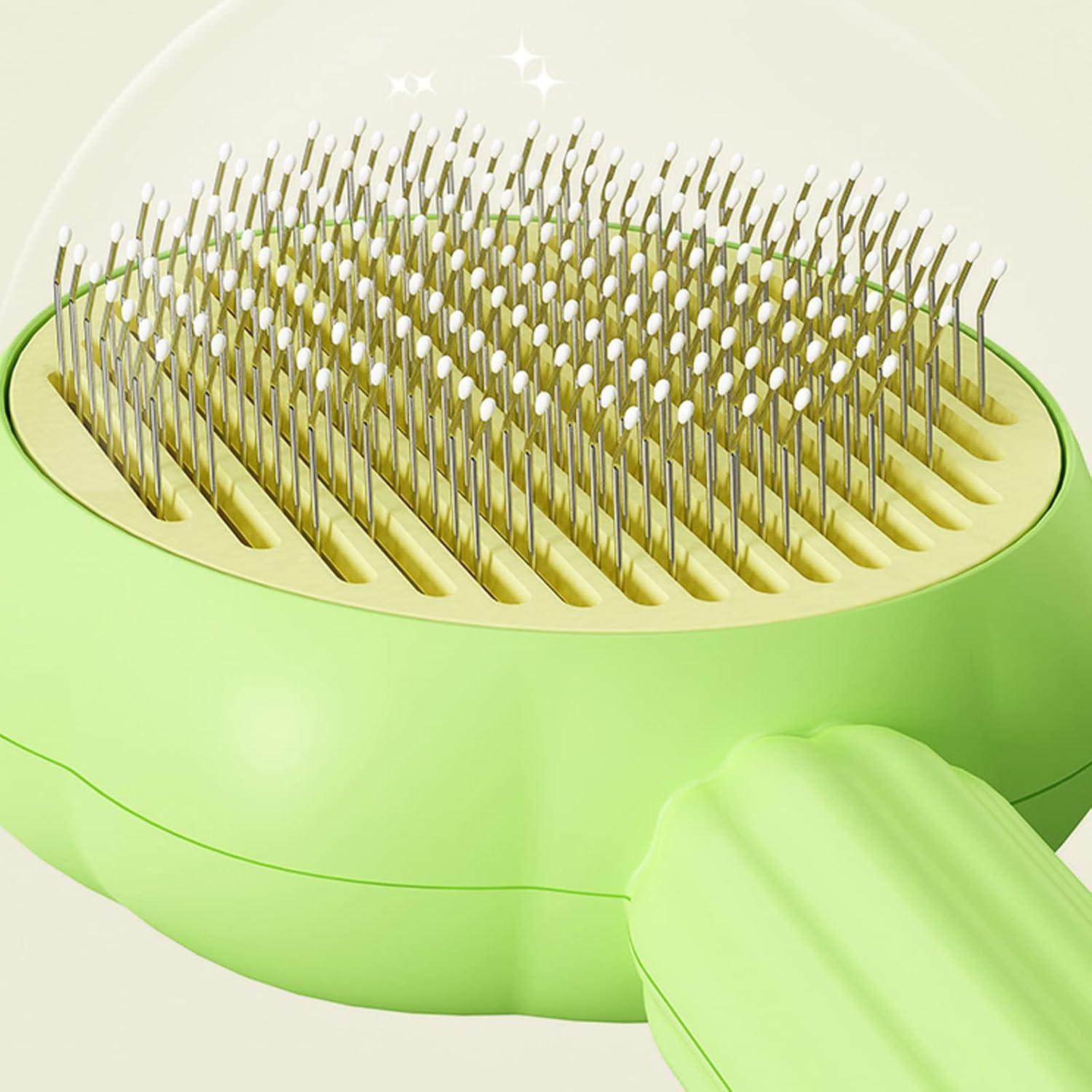 Cepillo Autolimpiante para Mascotas Myweyde 19.3cm Verde