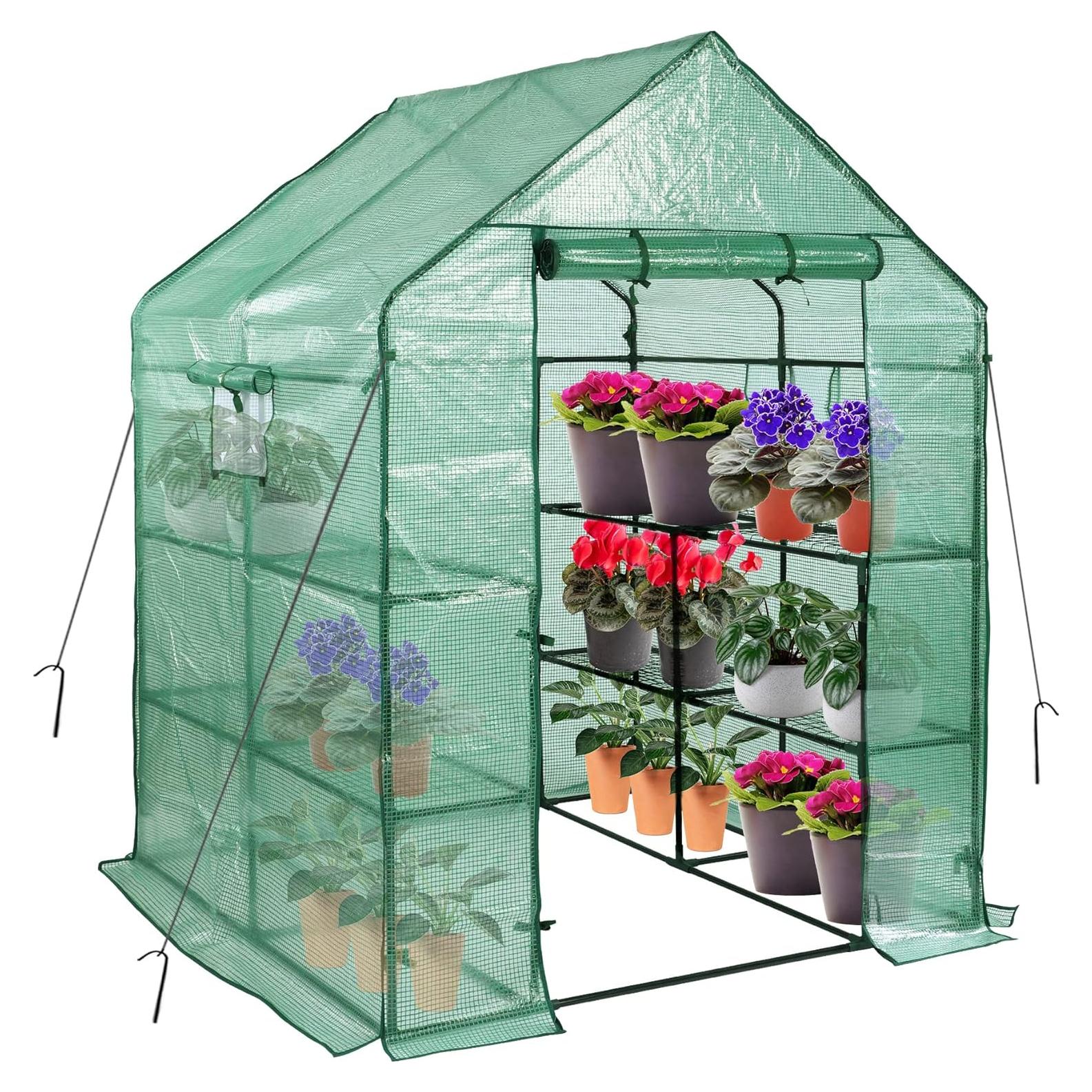 Invernadero portátil SV SCOOL VALUE 12 estantes 143x143 cm