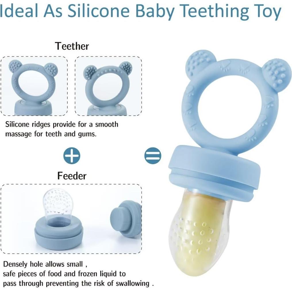 Alimentador de Frutas y Mordedor KEERT para Bebés 3-12 Meses
