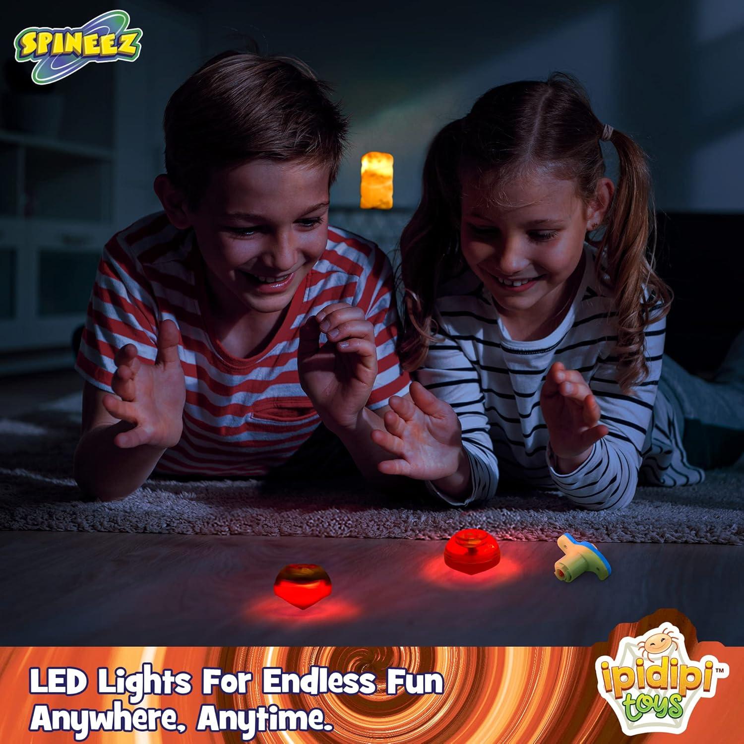 Trompos Giratorios Iluminados IPIDIPI TOYS - Paquete de 12