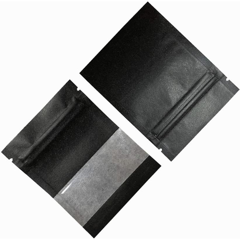 Bolsas de Papel Kraft Negro FERENLI 100 Pcs 7x9 cm Reutilizables