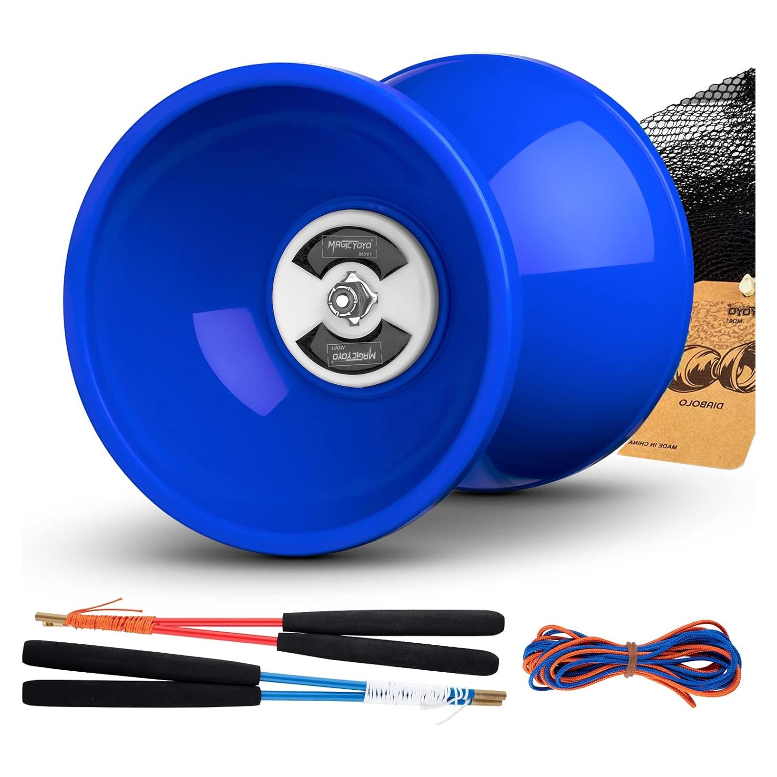 Diabolo Profesional MAGICYOYO MD01 5" Azul con Palos y Cuerdas