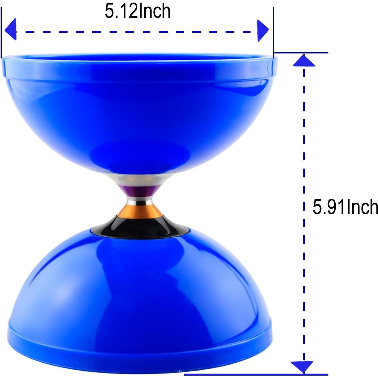 Diabolo Profesional MAGICYOYO MD01 5" Azul con Palos y Cuerdas